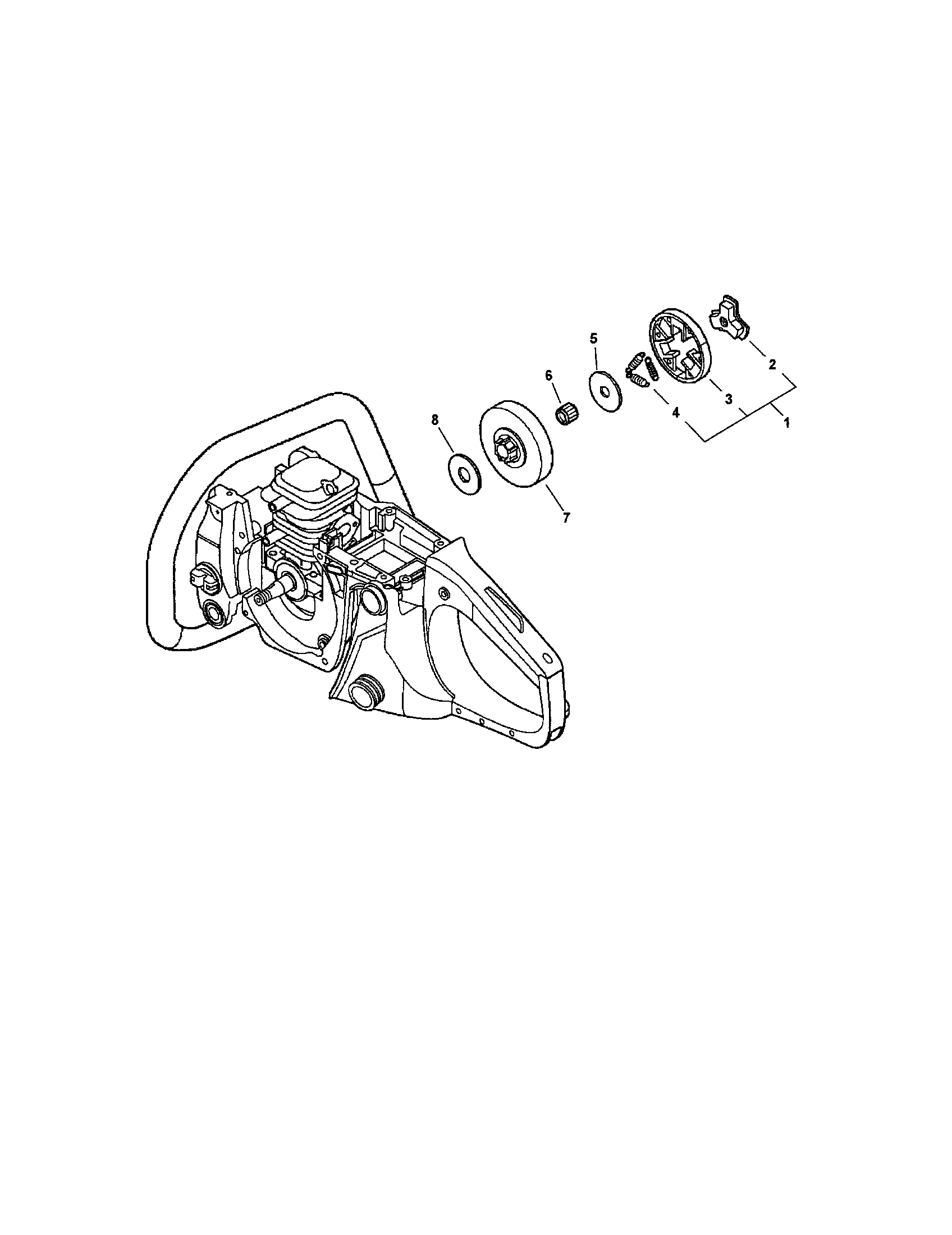 Echo CS-400 clutch diagram