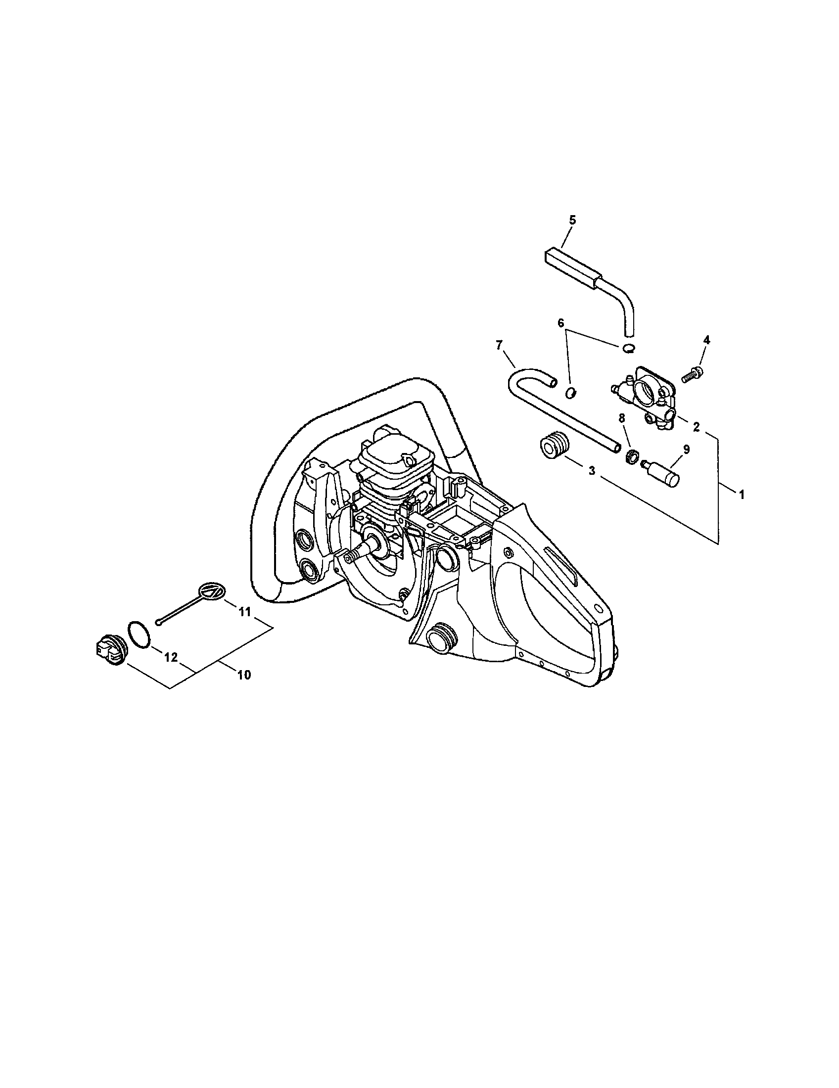 Echo CS-400 auto-oiler diagram