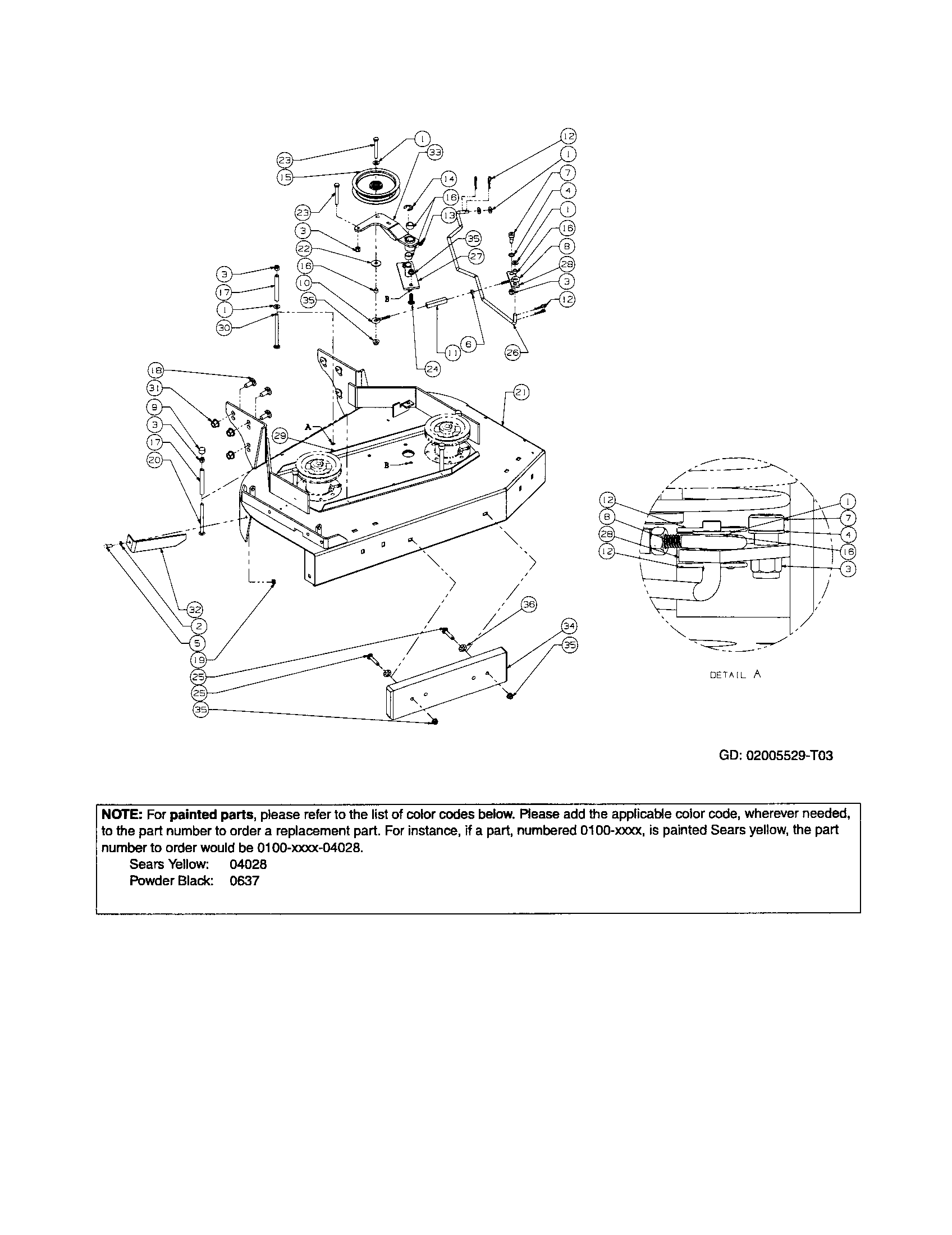 Craftsman 247889360 deck diagram