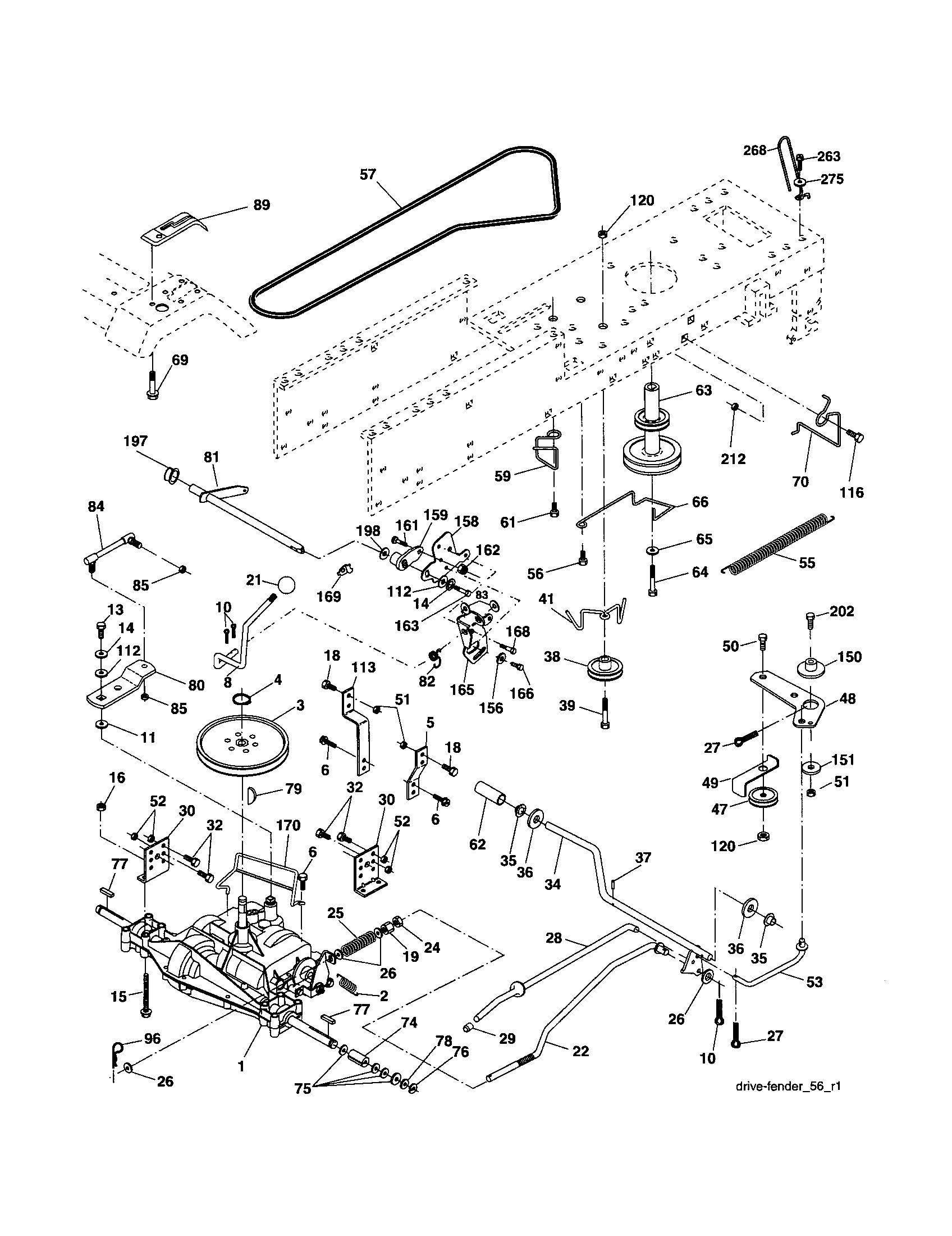 Craftsman 917253201 drive diagram