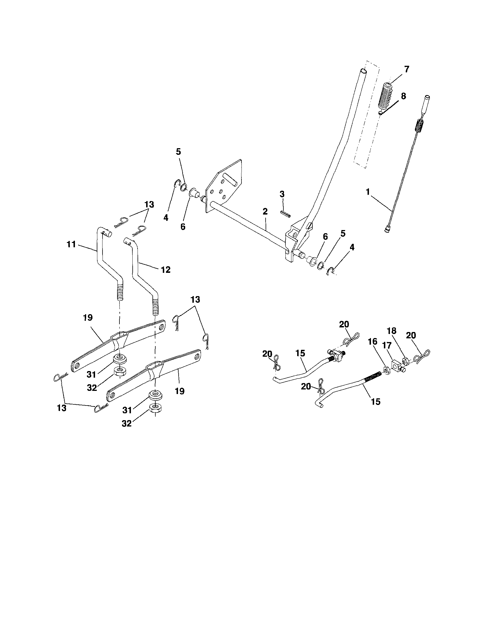 Craftsman 917253210 lift diagram