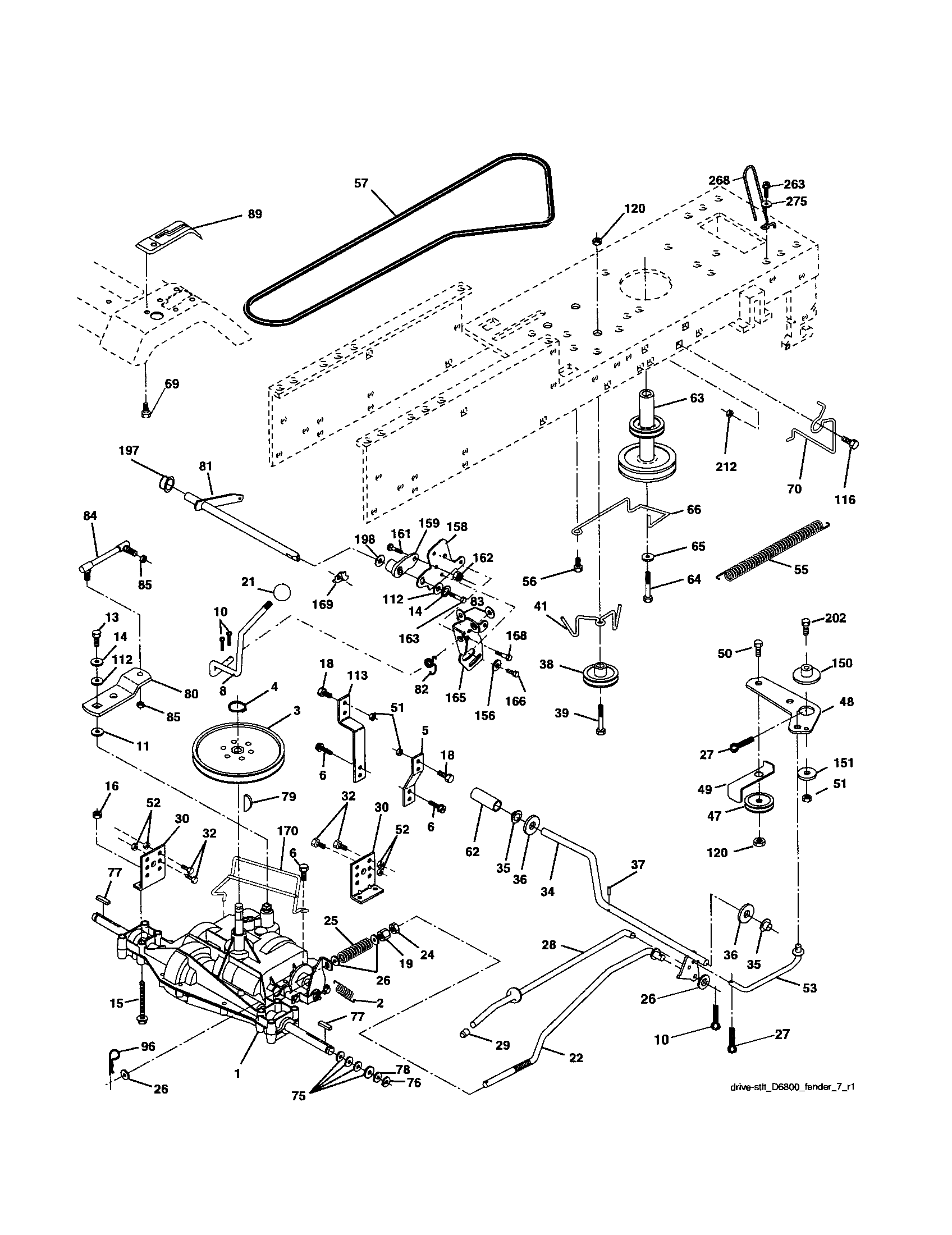 Craftsman 917253280 ground drive diagram