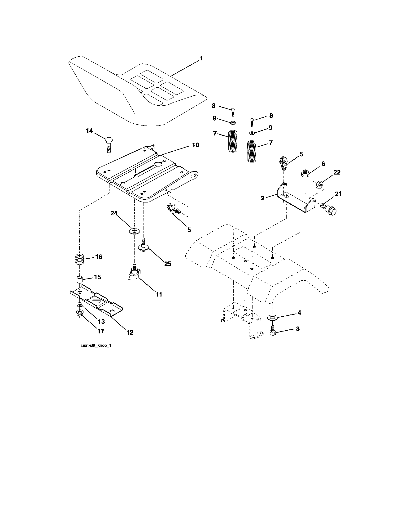 Craftsman 917253280 seat diagram