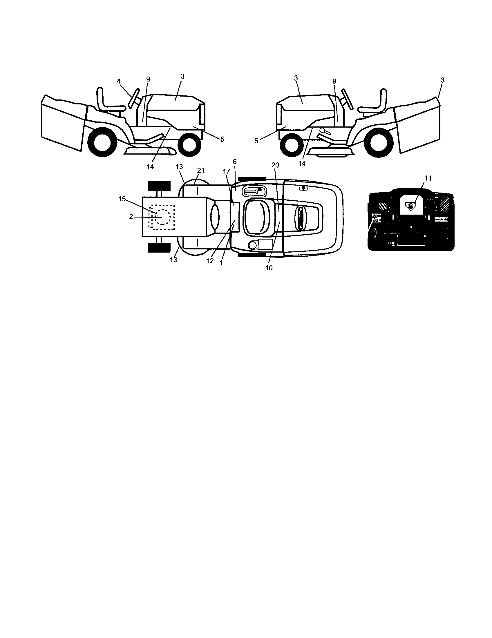 Craftsman 917253321 decals diagram