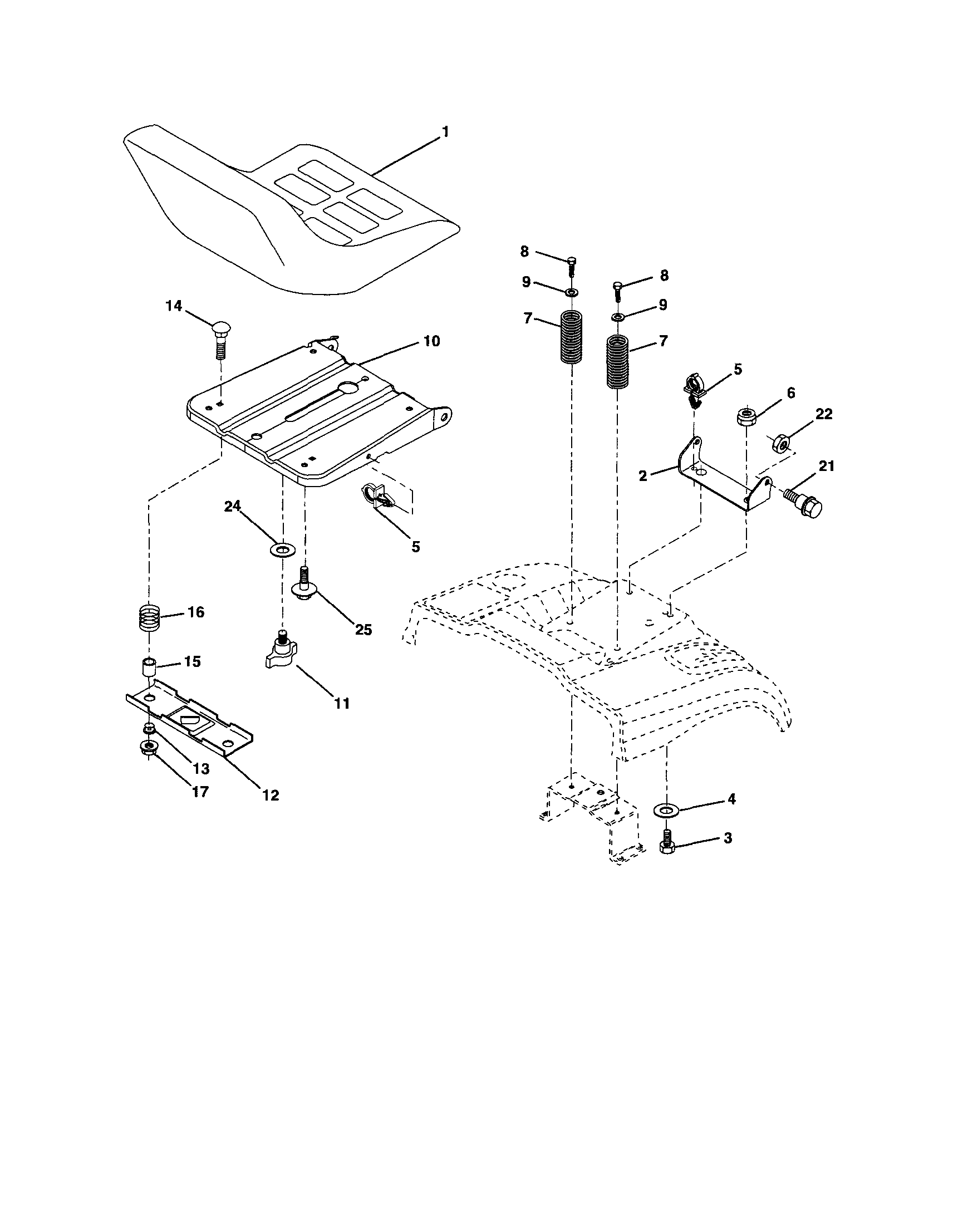 Craftsman 917253321 seat diagram