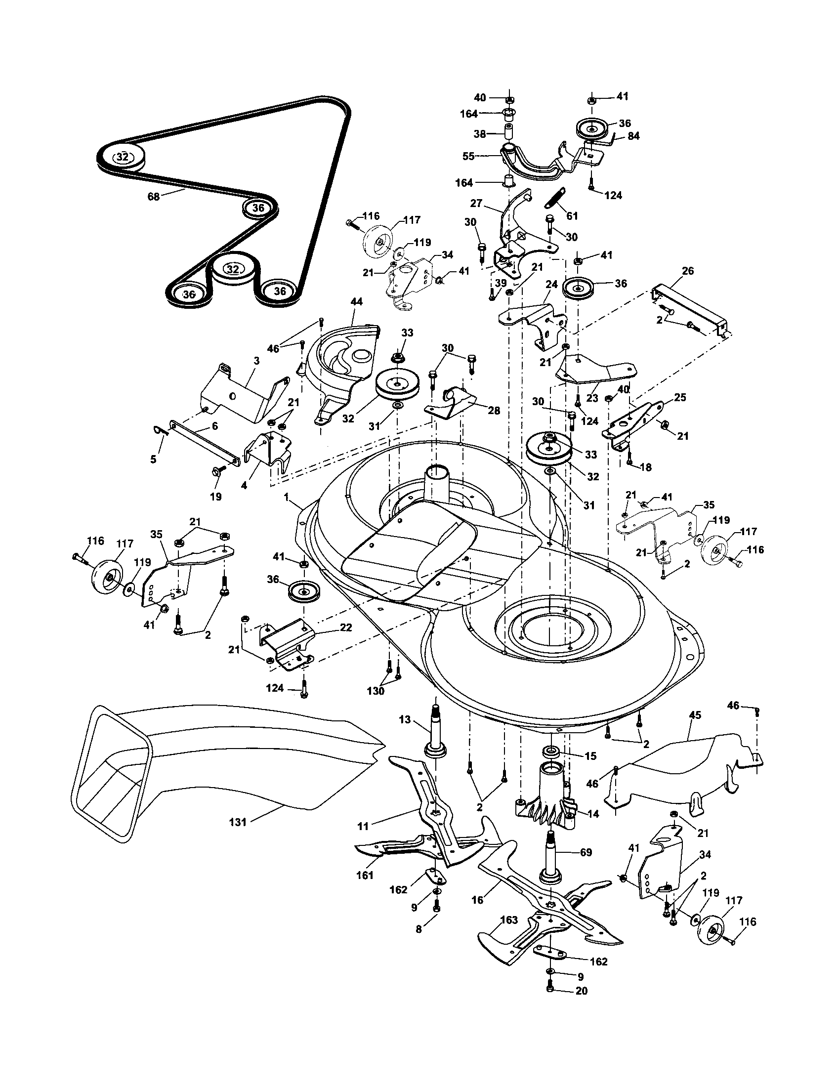 Craftsman 917253321 mower diagram