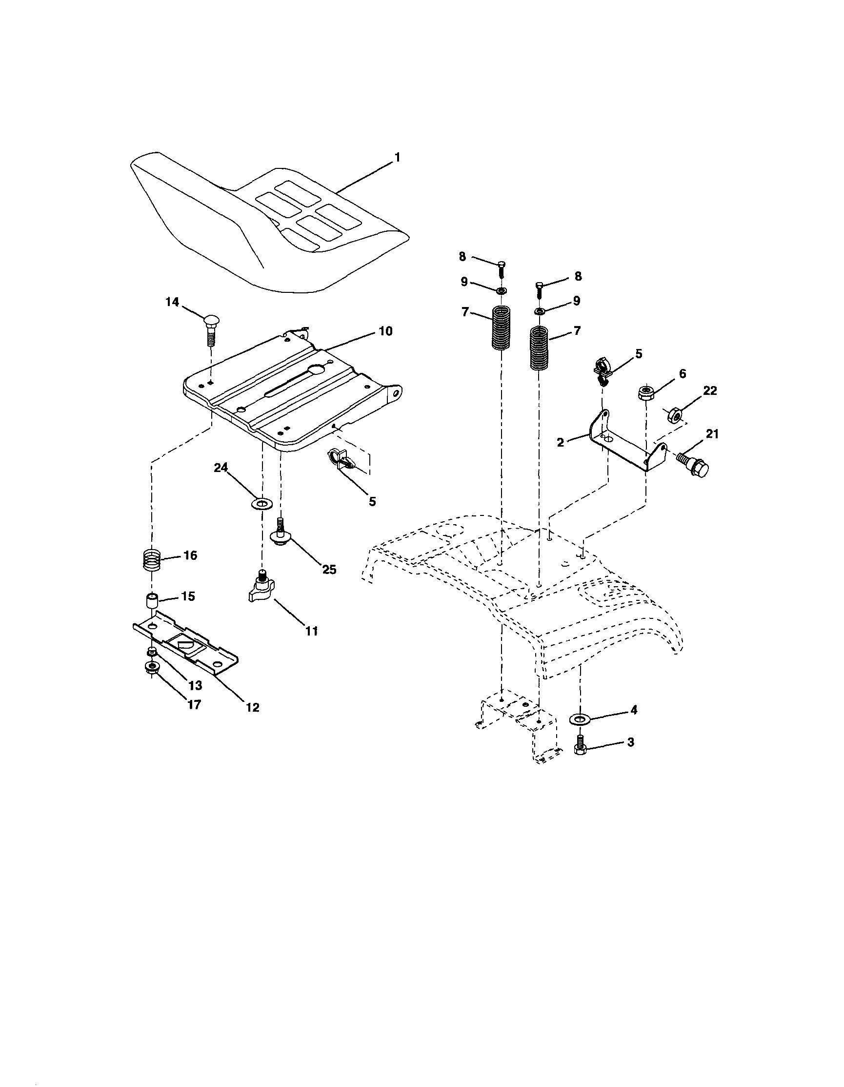 Craftsman 917253330 seat diagram