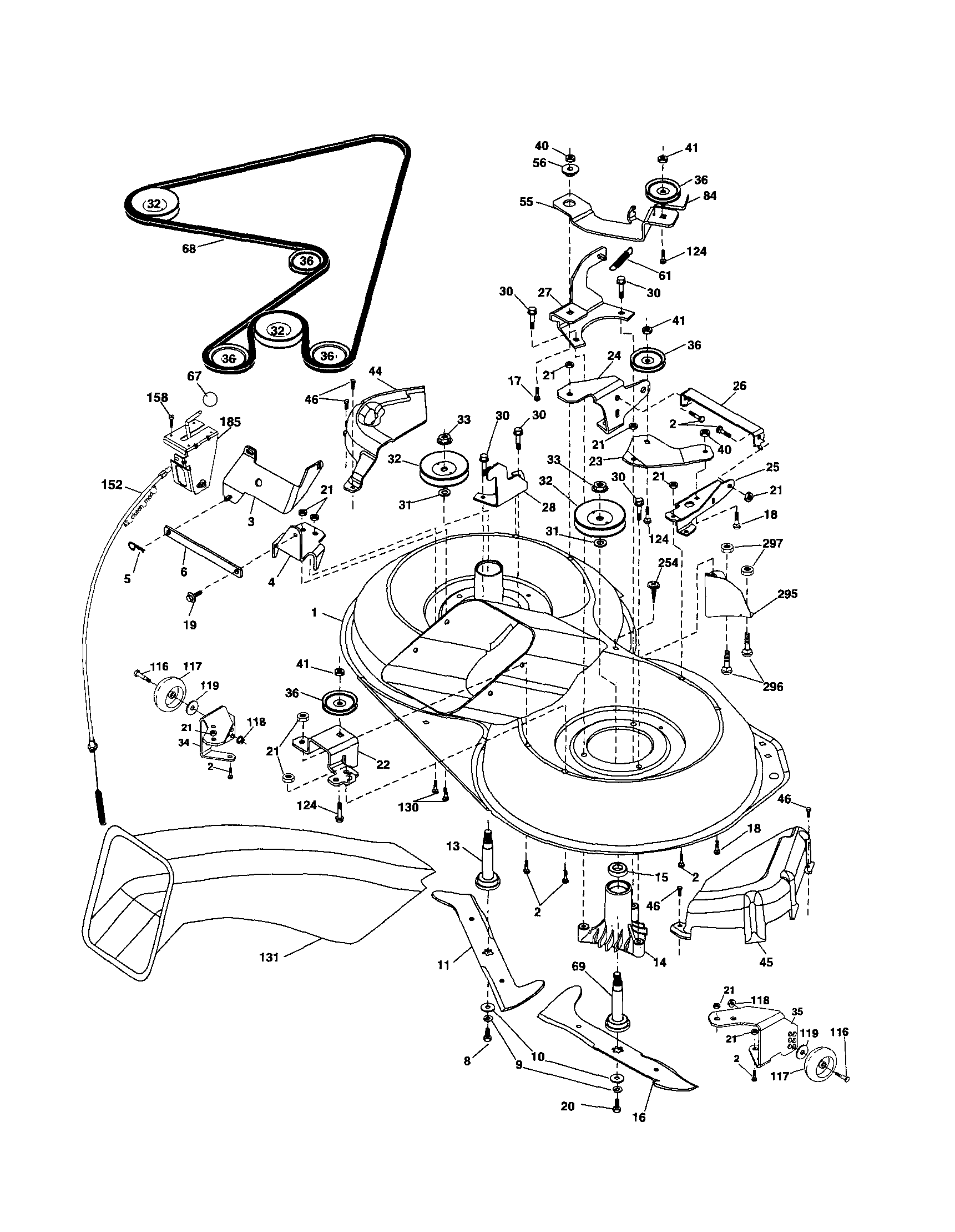 Craftsman 917253330 mower diagram
