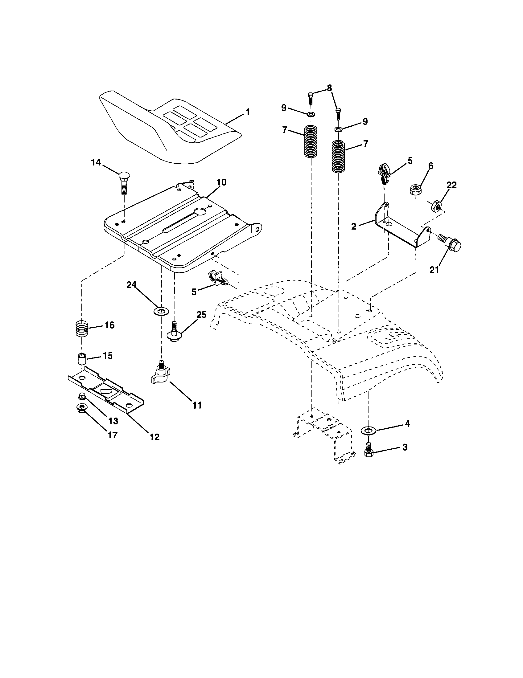 Craftsman 917253340 seat diagram