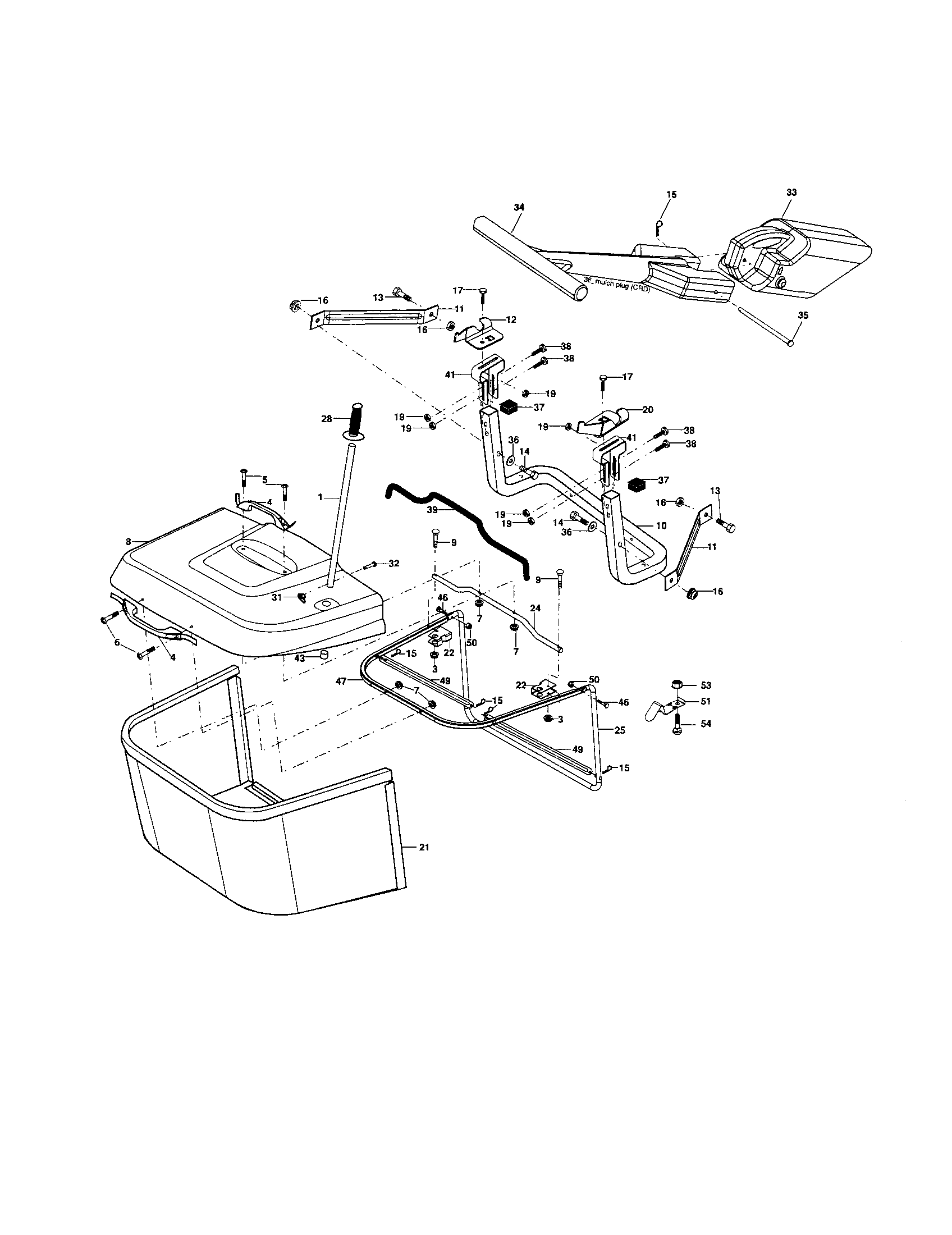 Craftsman 917253360 bagger diagram