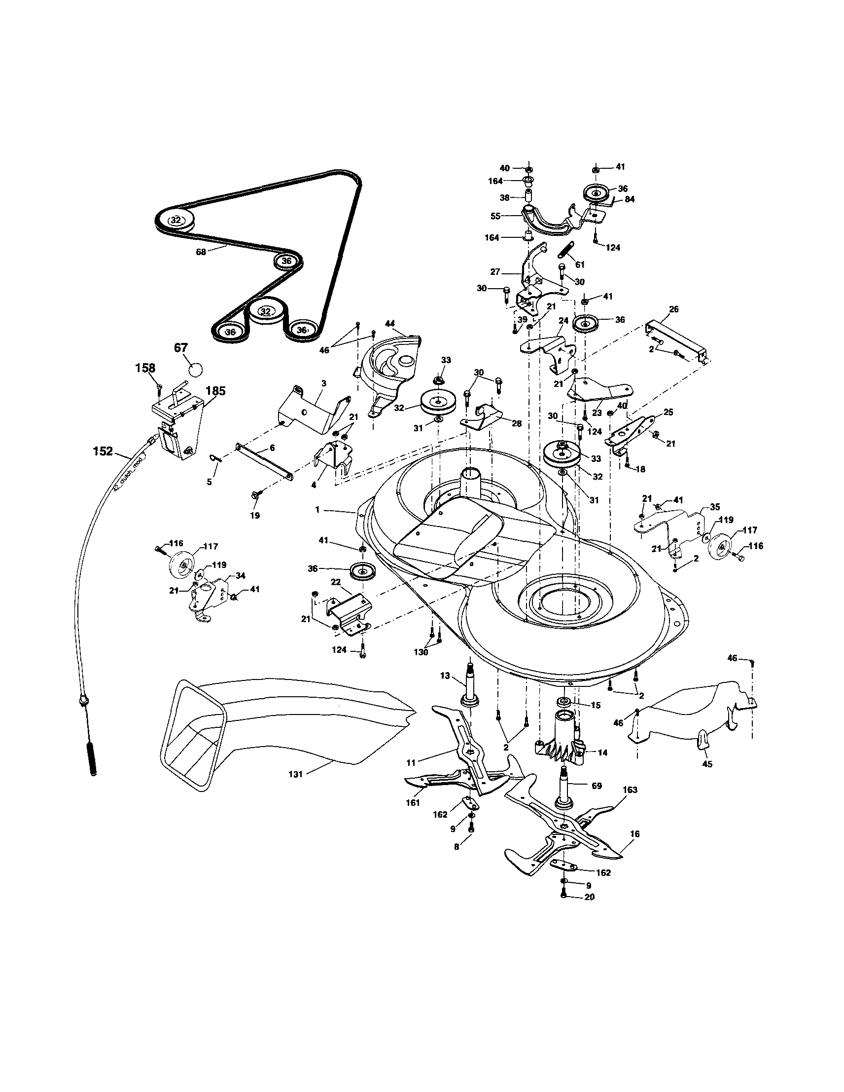 Craftsman 917253361 mower diagram