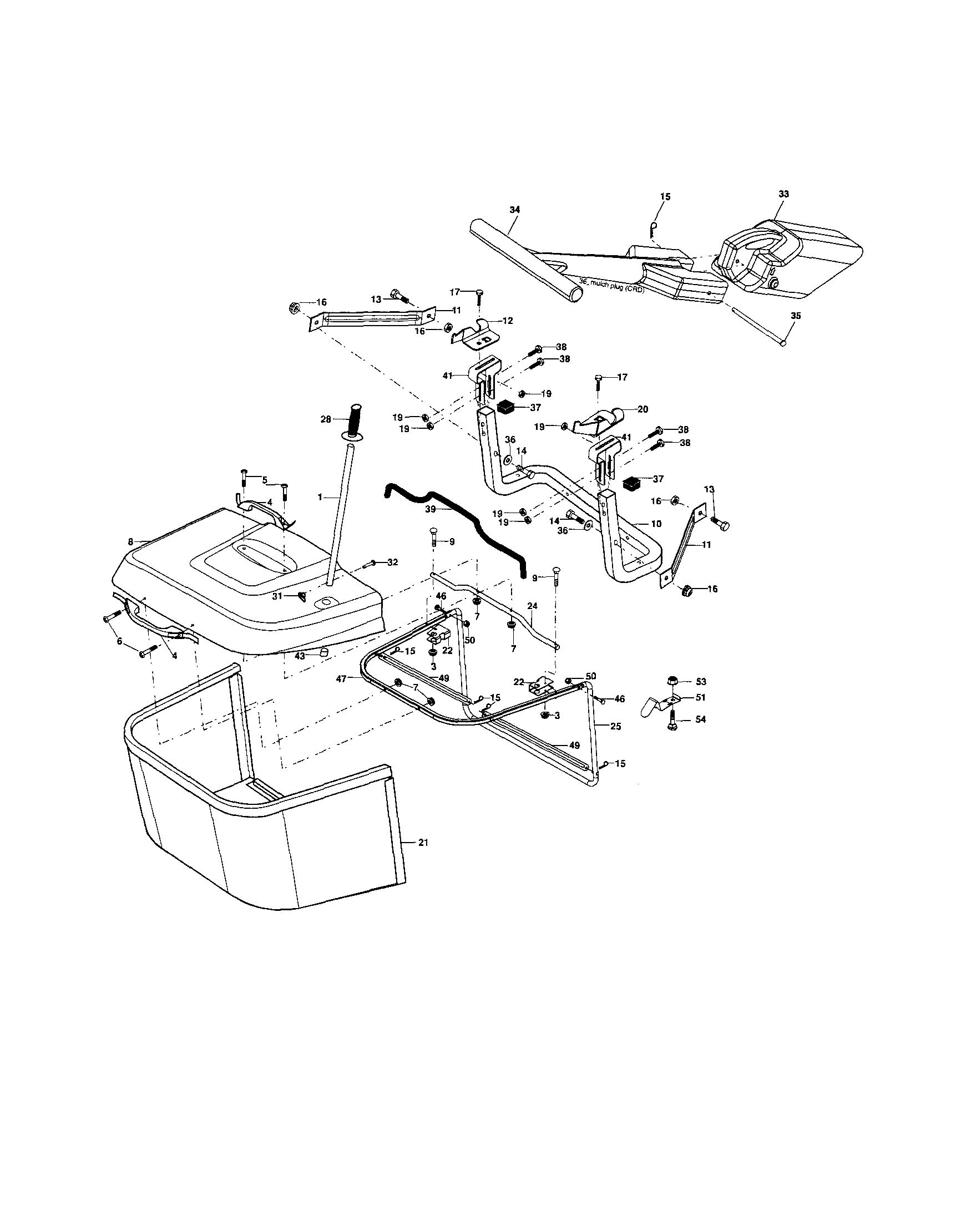 Craftsman 917253361 bagger diagram