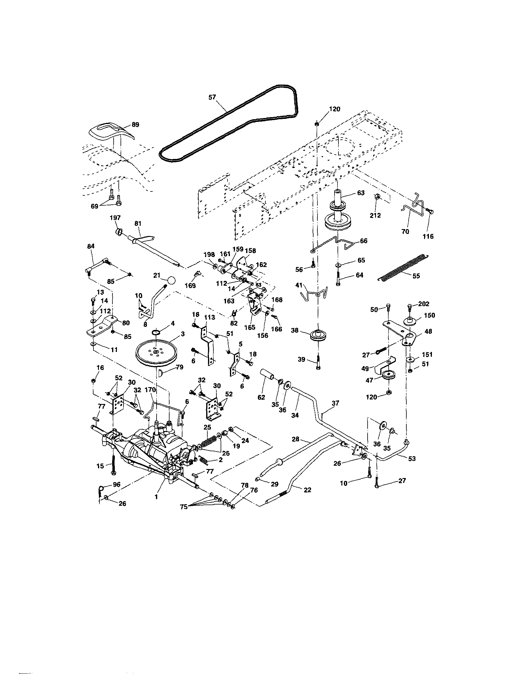 Craftsman 917253500 ground drive diagram