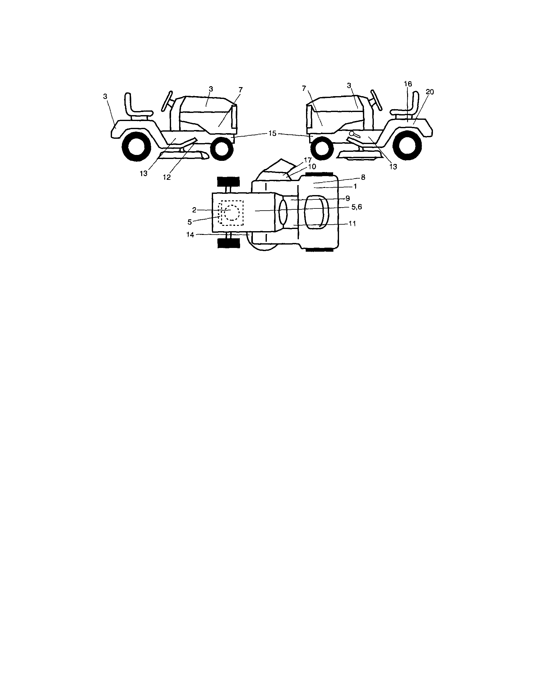 Craftsman 917253500 decals diagram