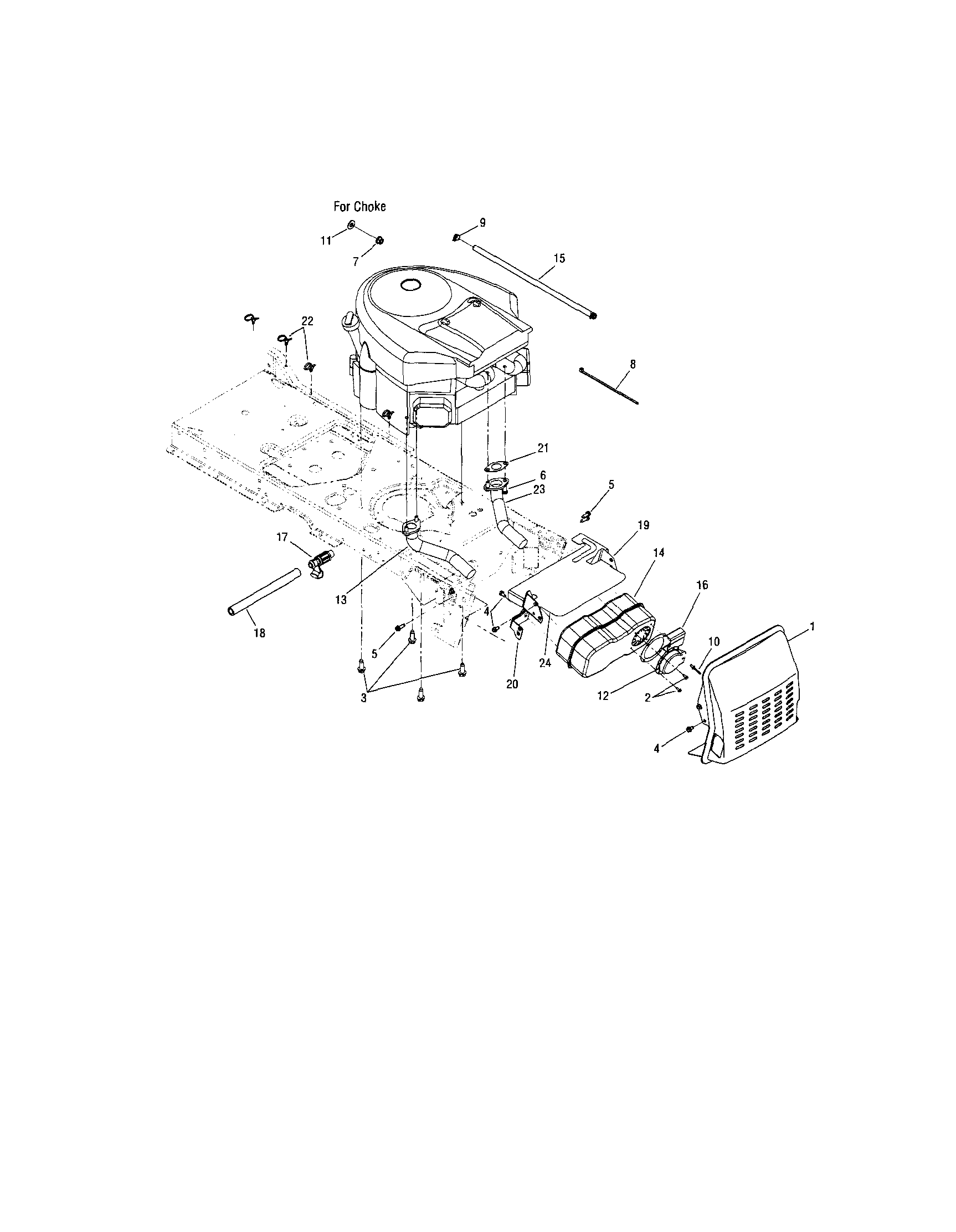 MTD 17AK9TKR099 44l777-3137-g5 engine/muffler diagram