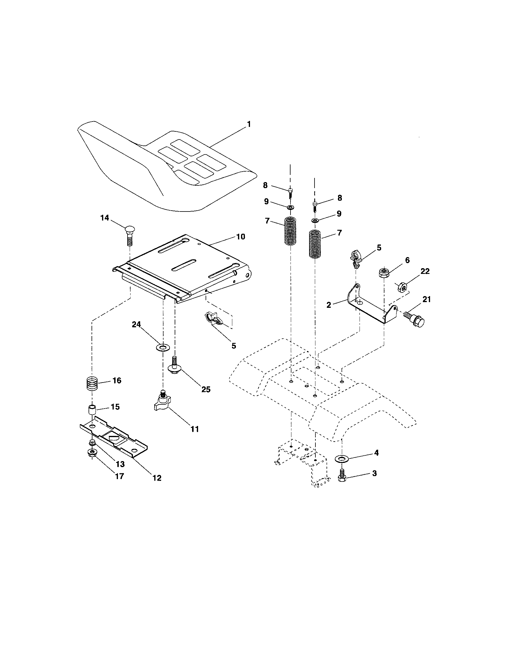 Craftsman 917253510 seat diagram