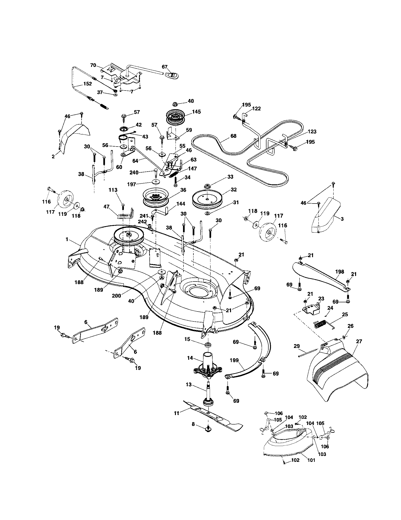 Craftsman 917253690 mower diagram