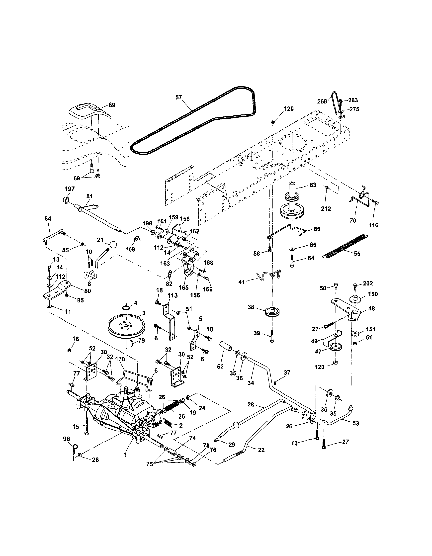 Craftsman 917254010 drive diagram