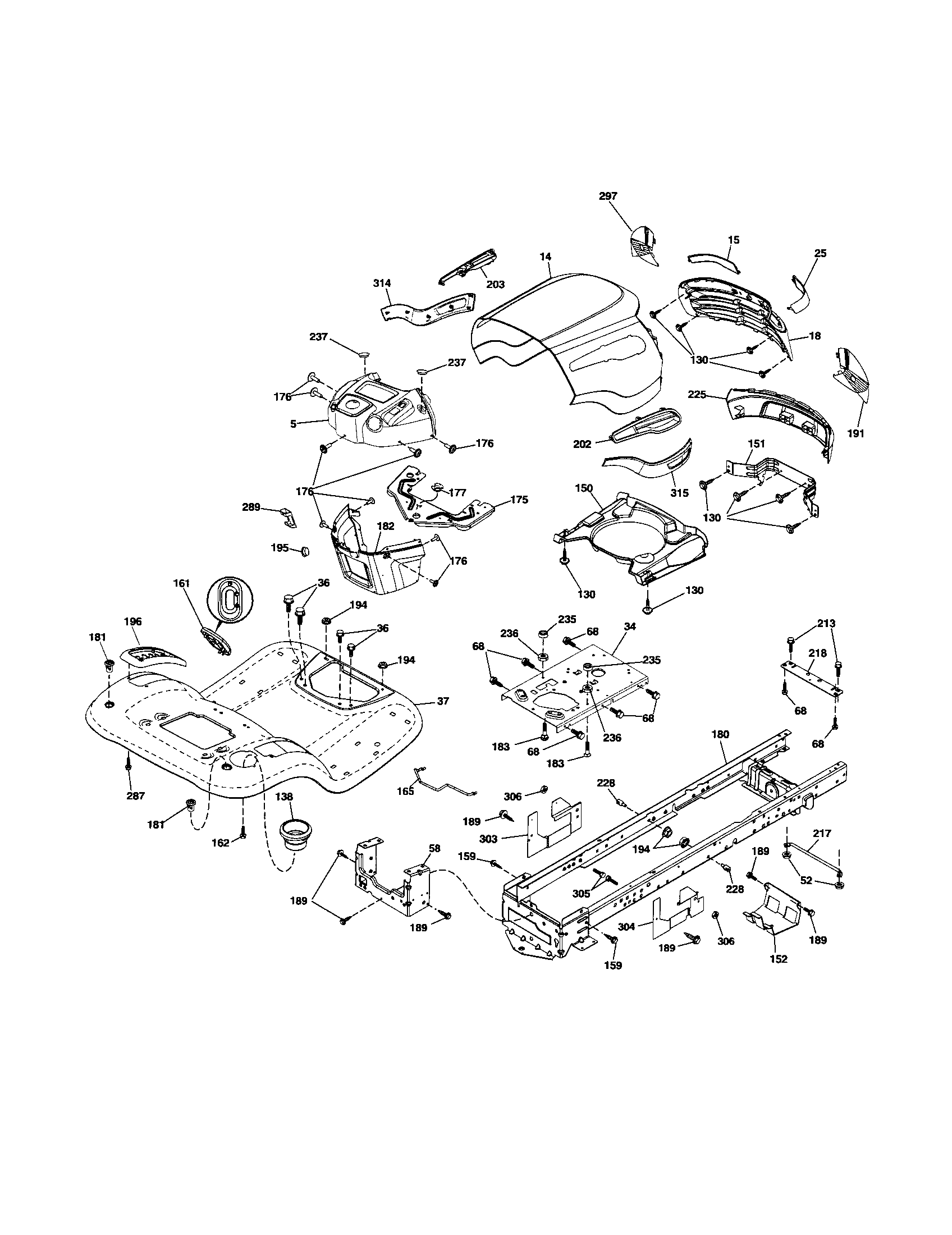 Craftsman 917254280 chassis diagram