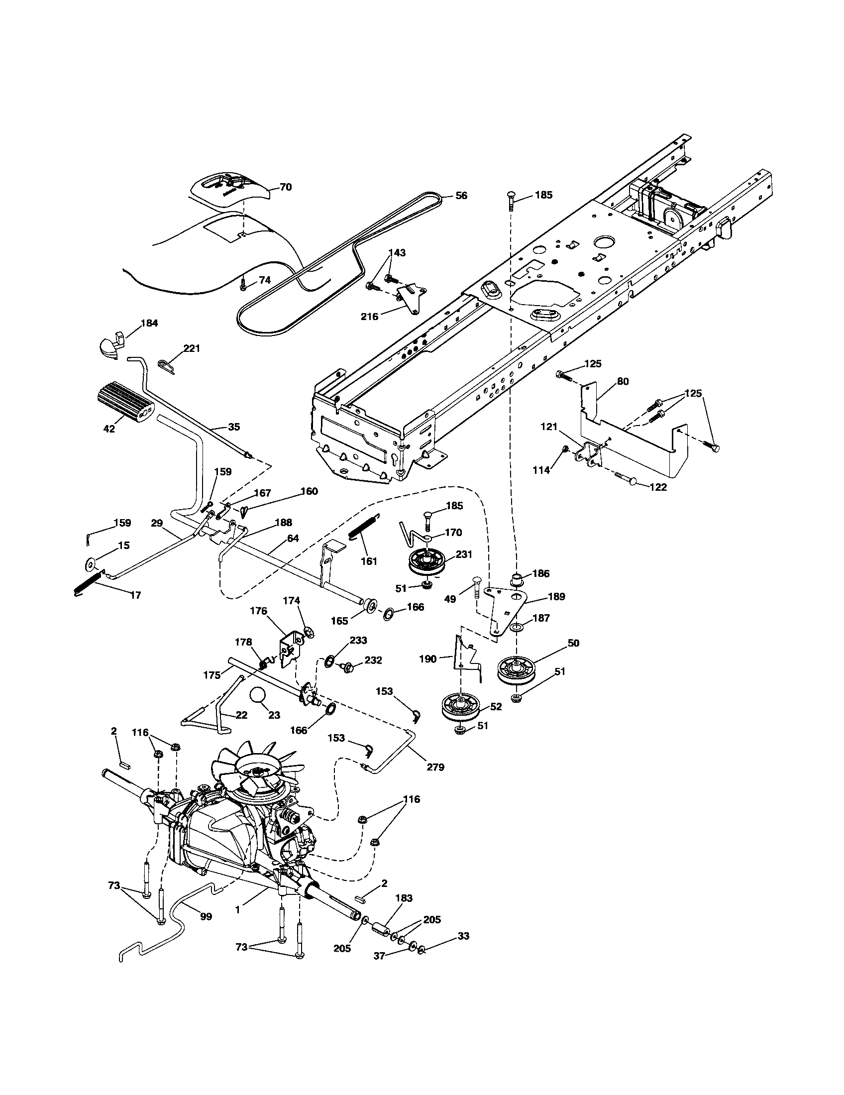Craftsman 917254280 ground drive diagram