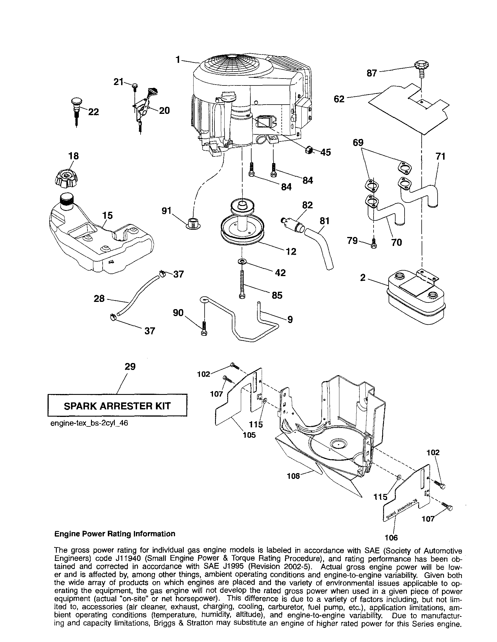 Craftsman 917254280 engine diagram