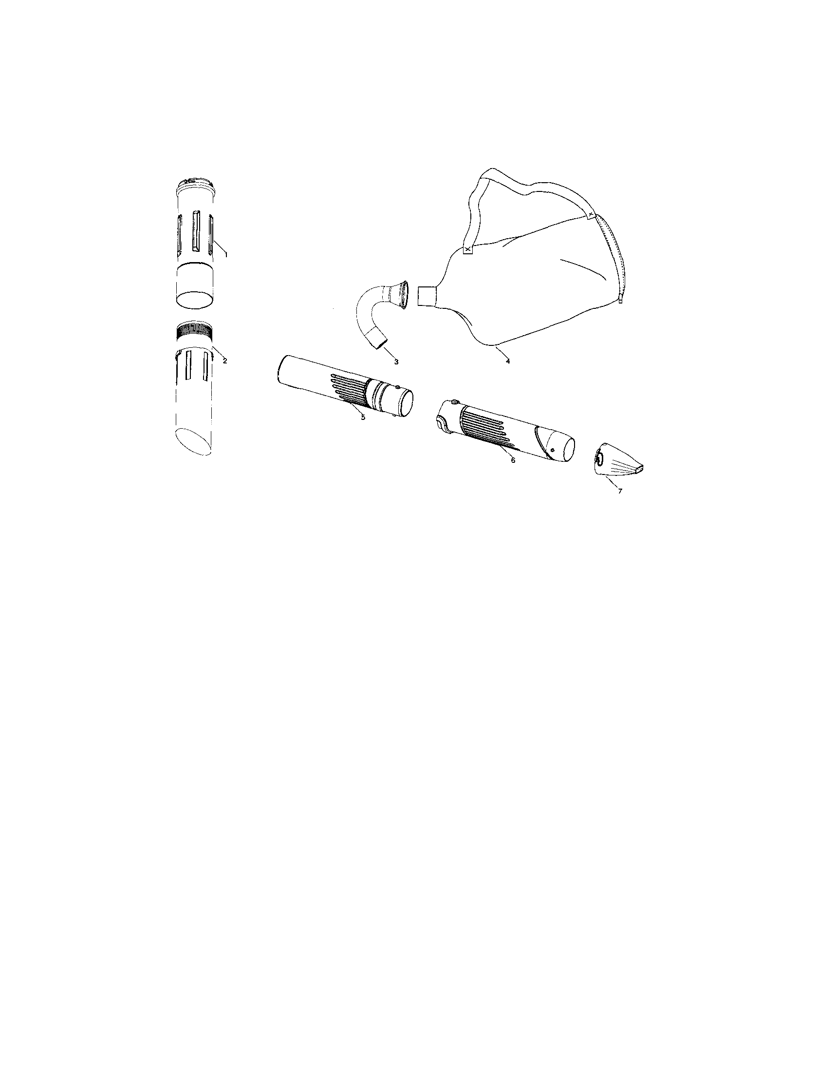 Craftsman 358794731 hose/vac bag diagram