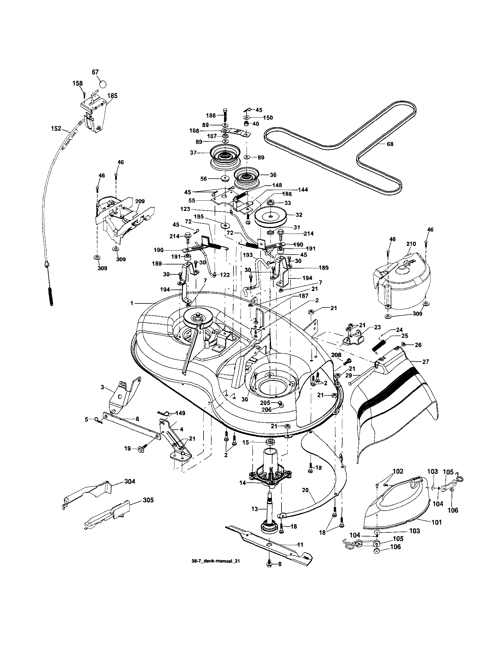 Craftsman 917254690 mower diagram
