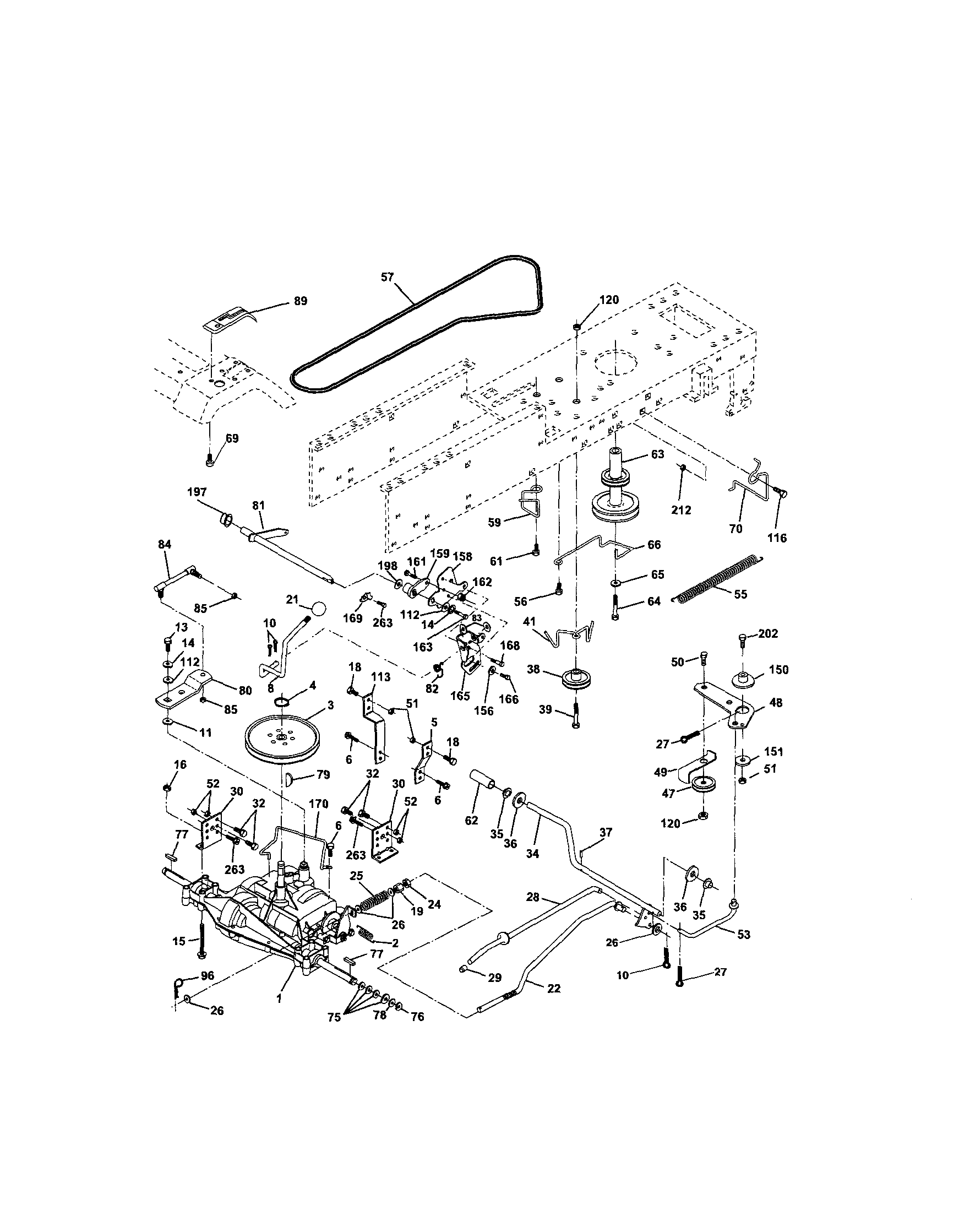 Craftsman 917287012 ground drive diagram