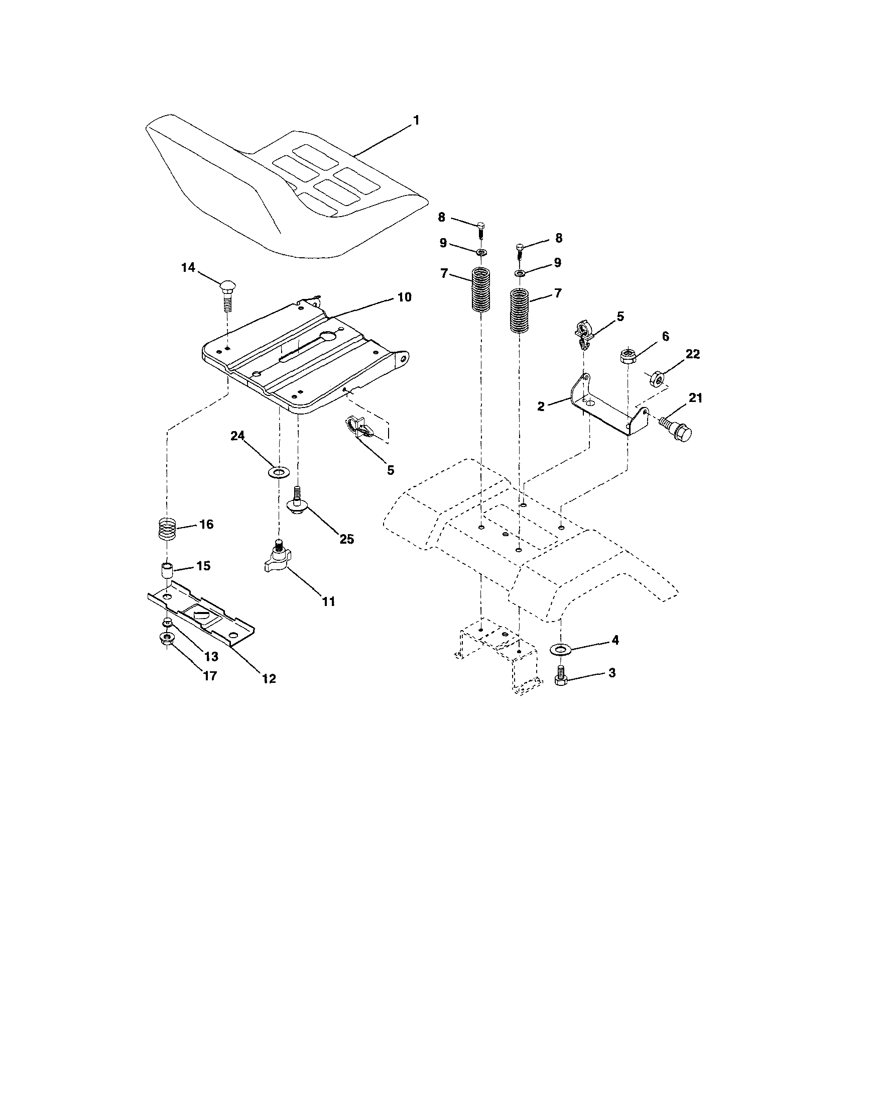 Craftsman 917287012 seat diagram