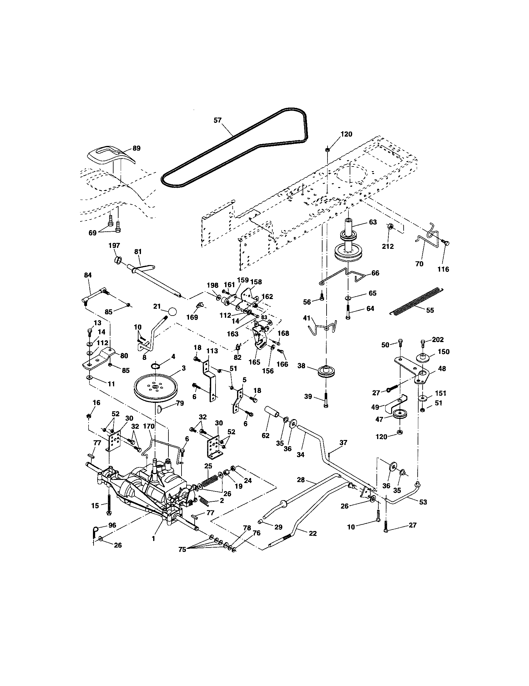 Craftsman 917287013 ground drive diagram