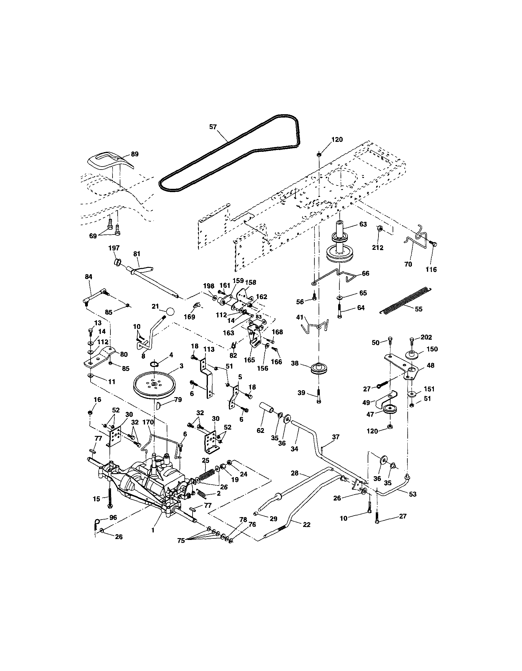 Craftsman 917288030 ground drive diagram