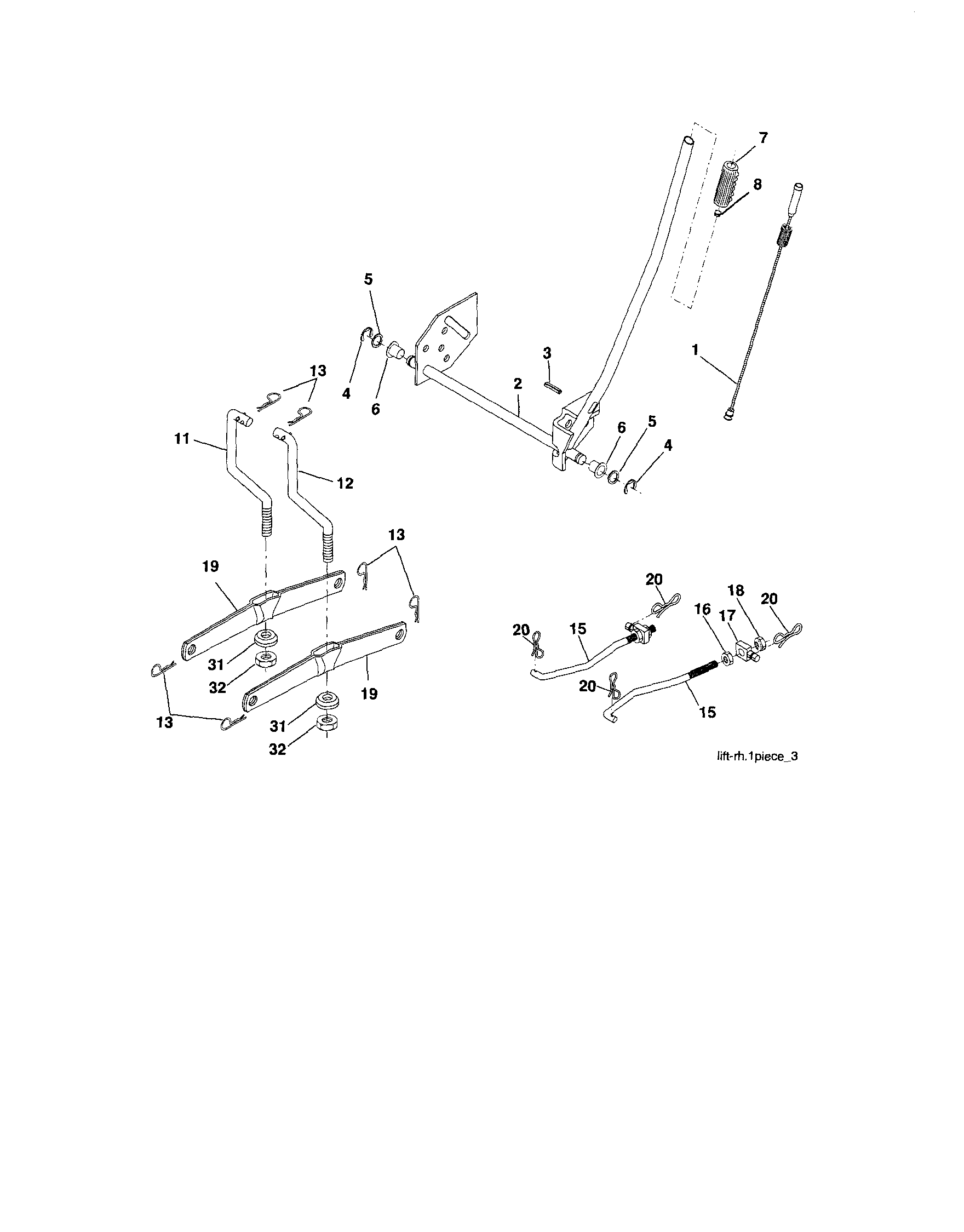 Craftsman 917288031 lift diagram
