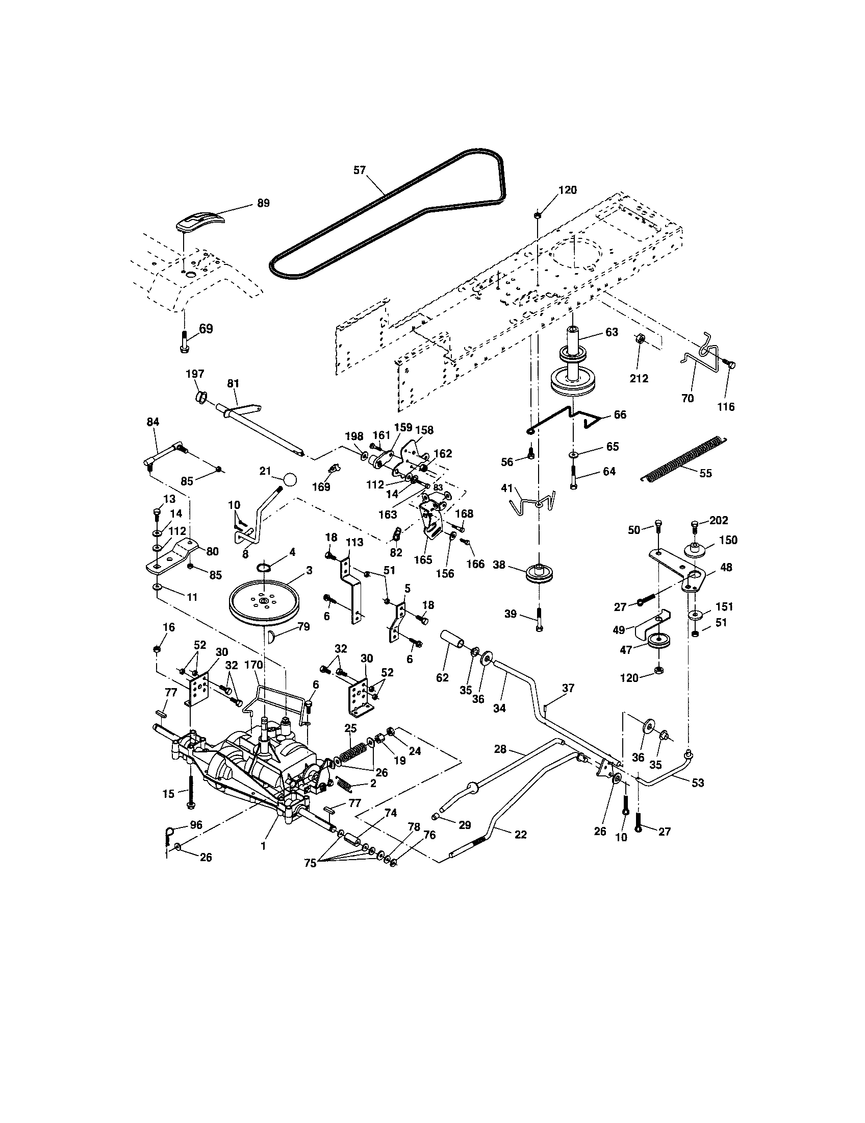 Craftsman 917288032 ground drive diagram