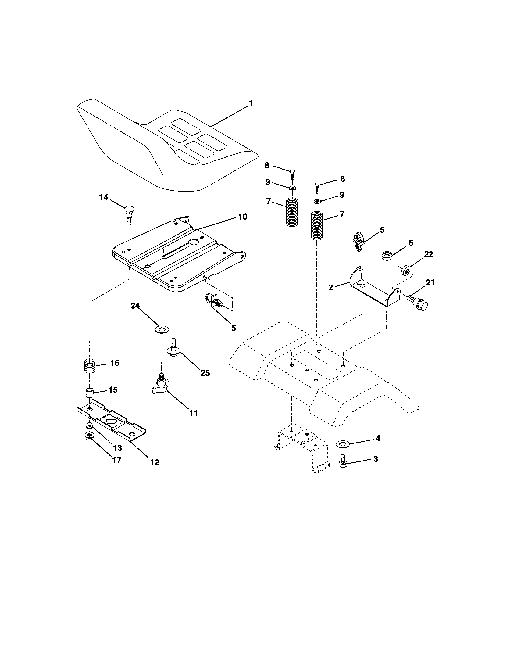 Craftsman 917288032 seat diagram