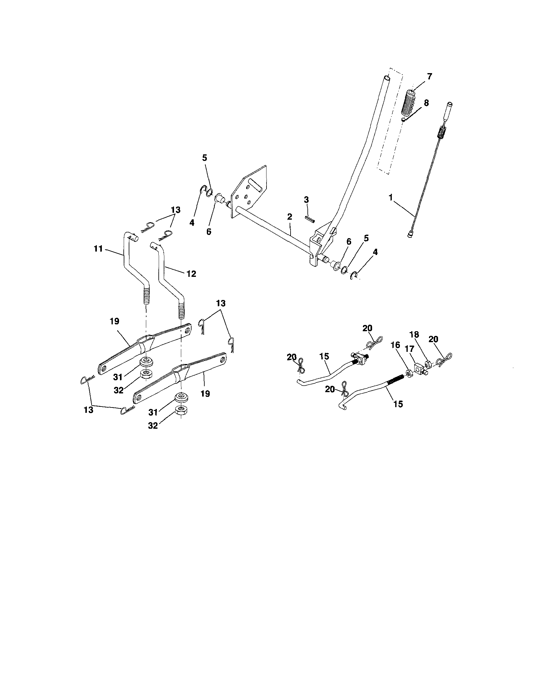 Craftsman 917288032 lift diagram