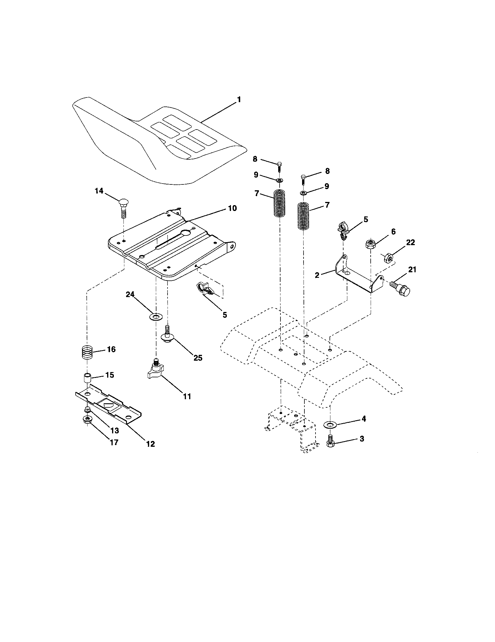 Craftsman 917288033 seat diagram