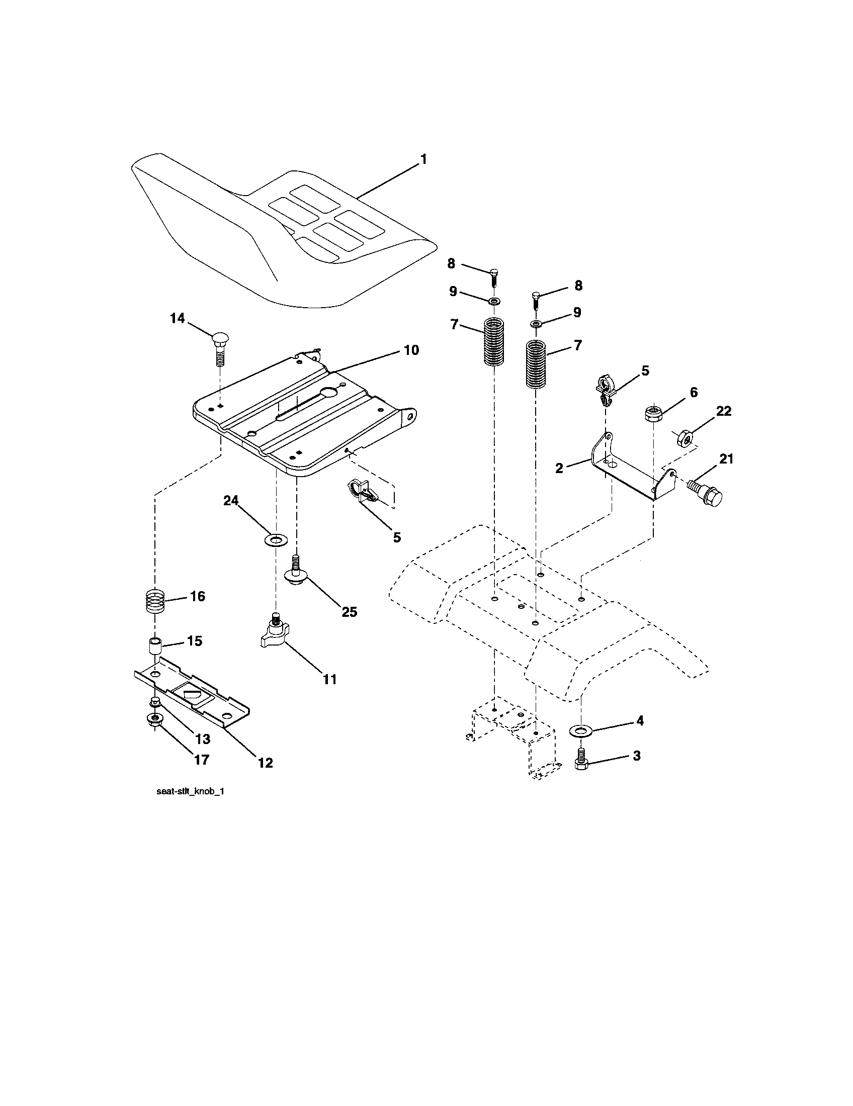 Craftsman 917288050 seat diagram