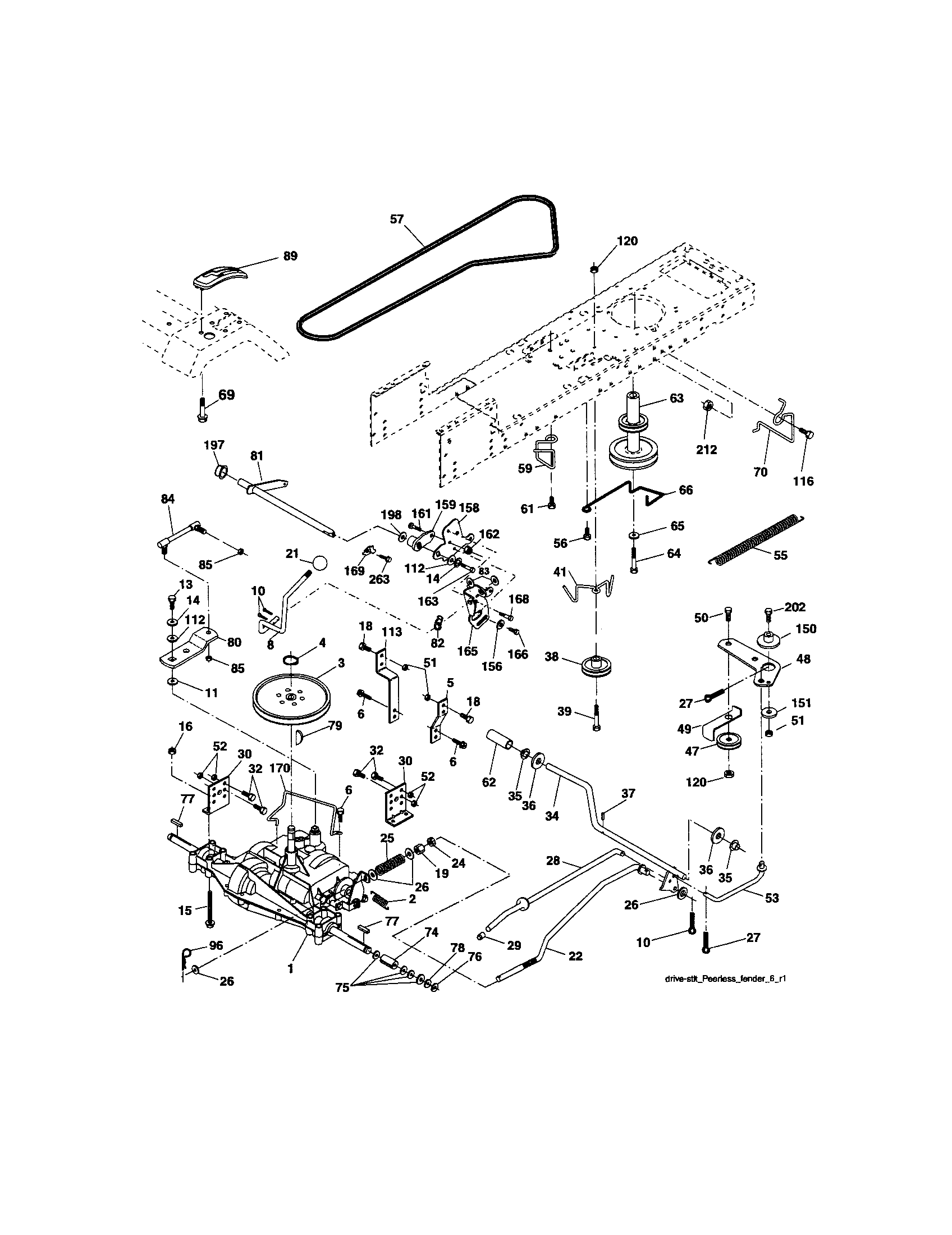 Craftsman 917288051 ground drive diagram