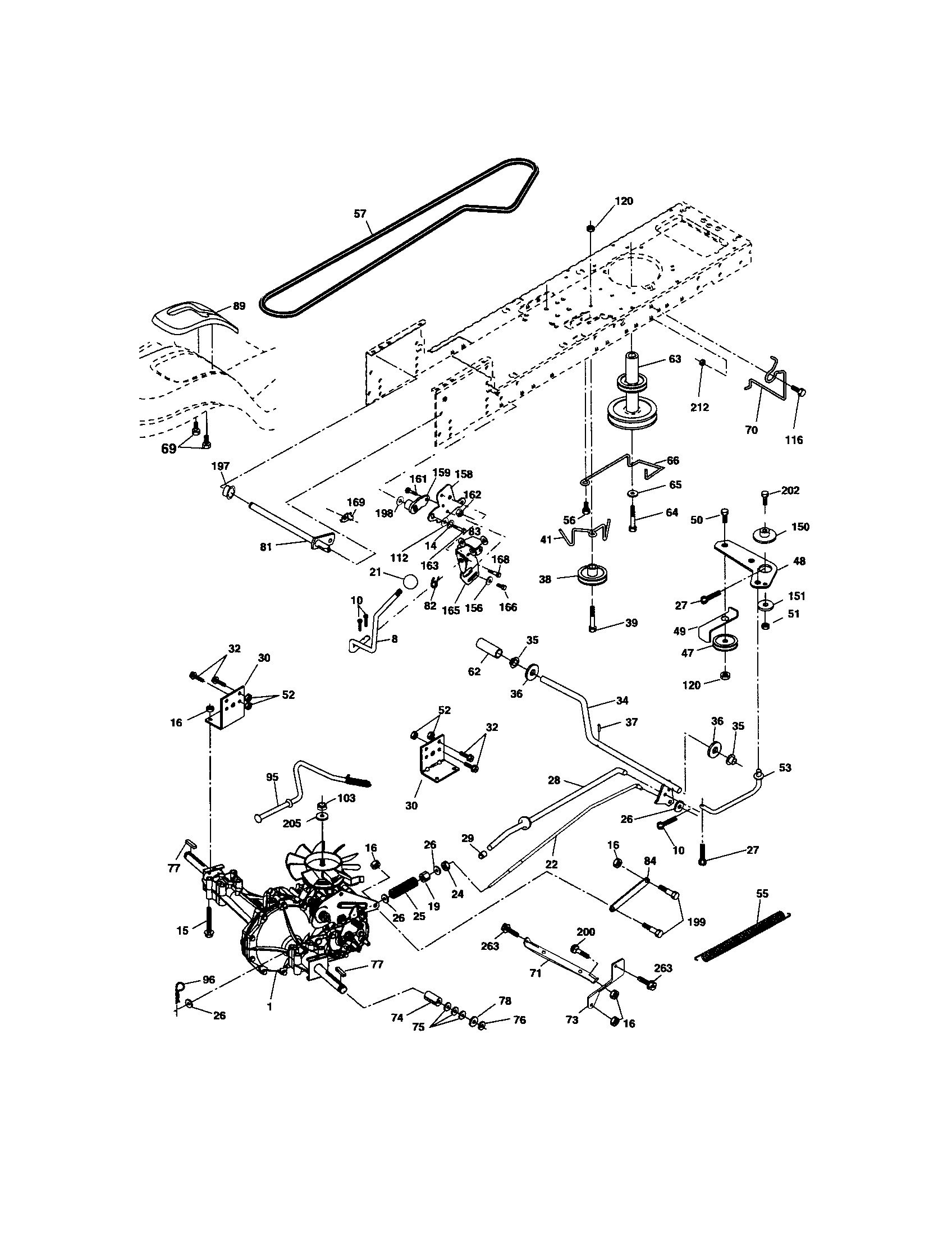 Craftsman 917288100 ground drive diagram