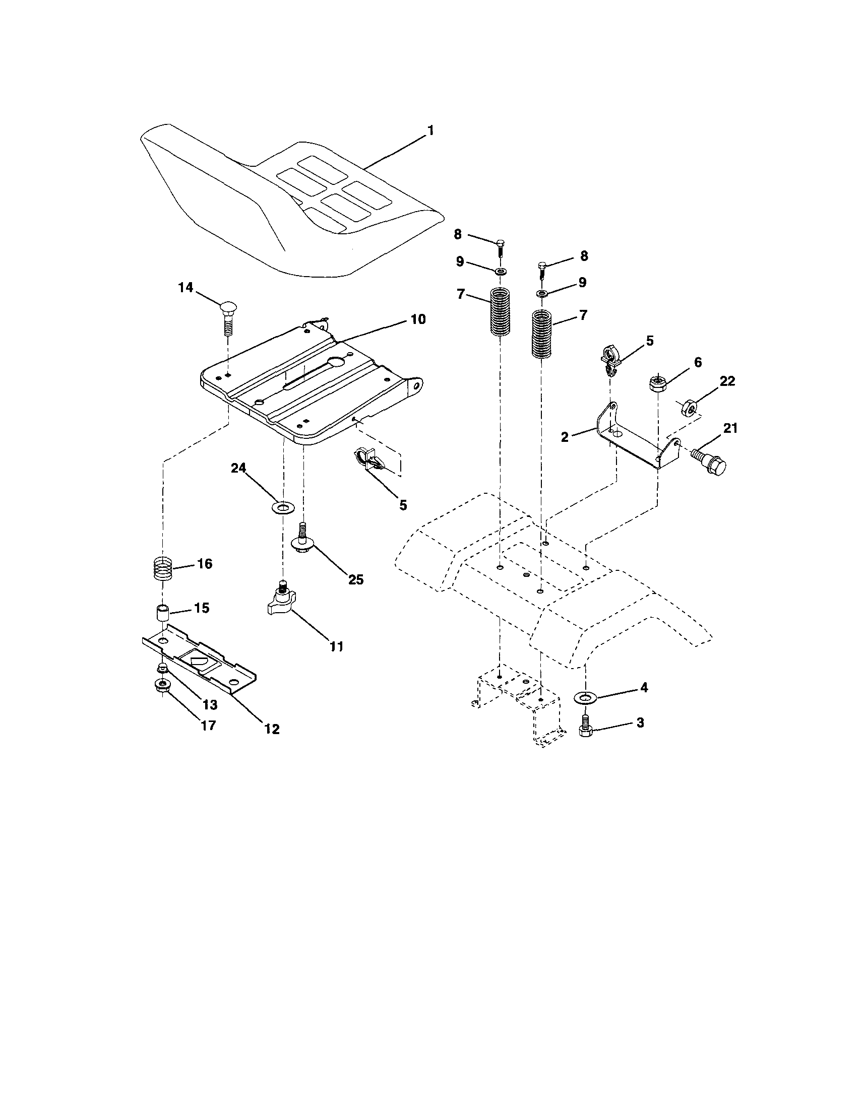 Craftsman 917288100 seat diagram