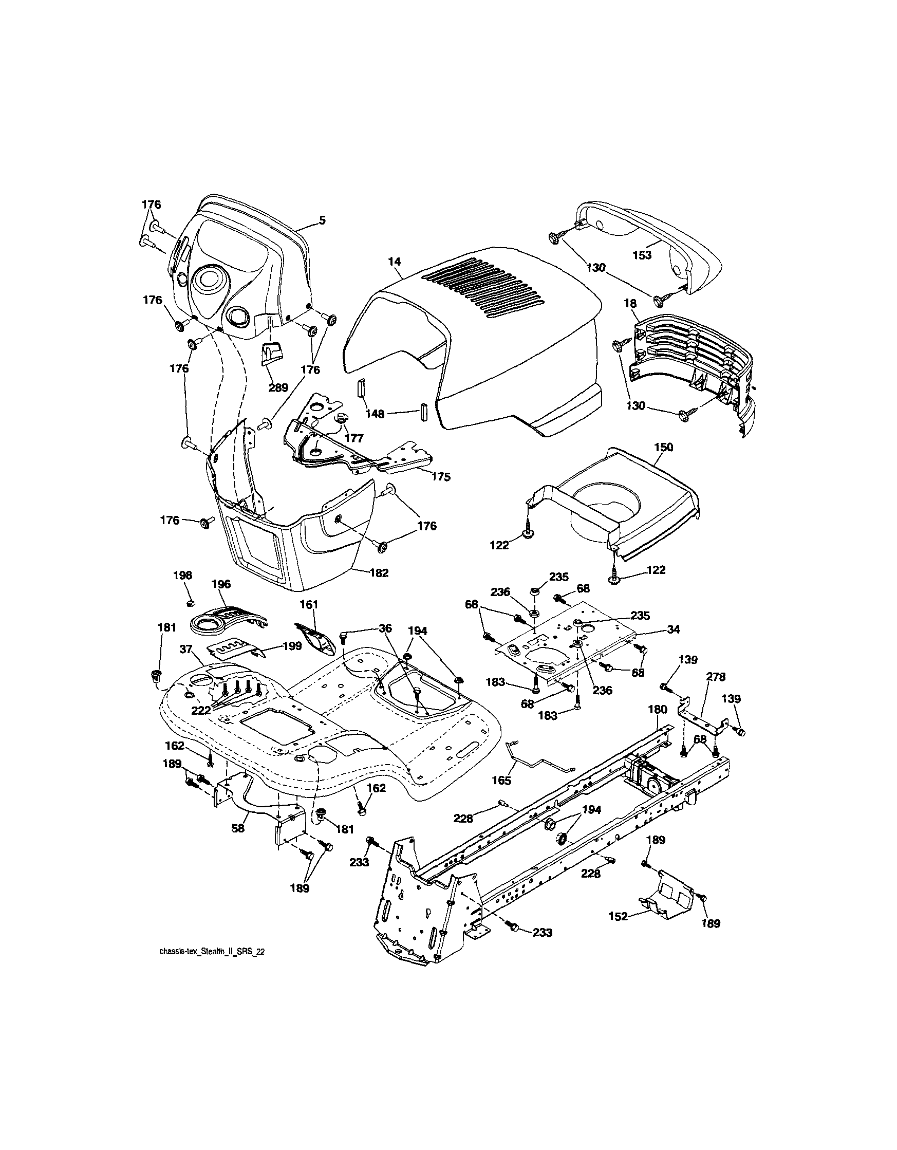 Craftsman 917288451 chassis and enclosures diagram