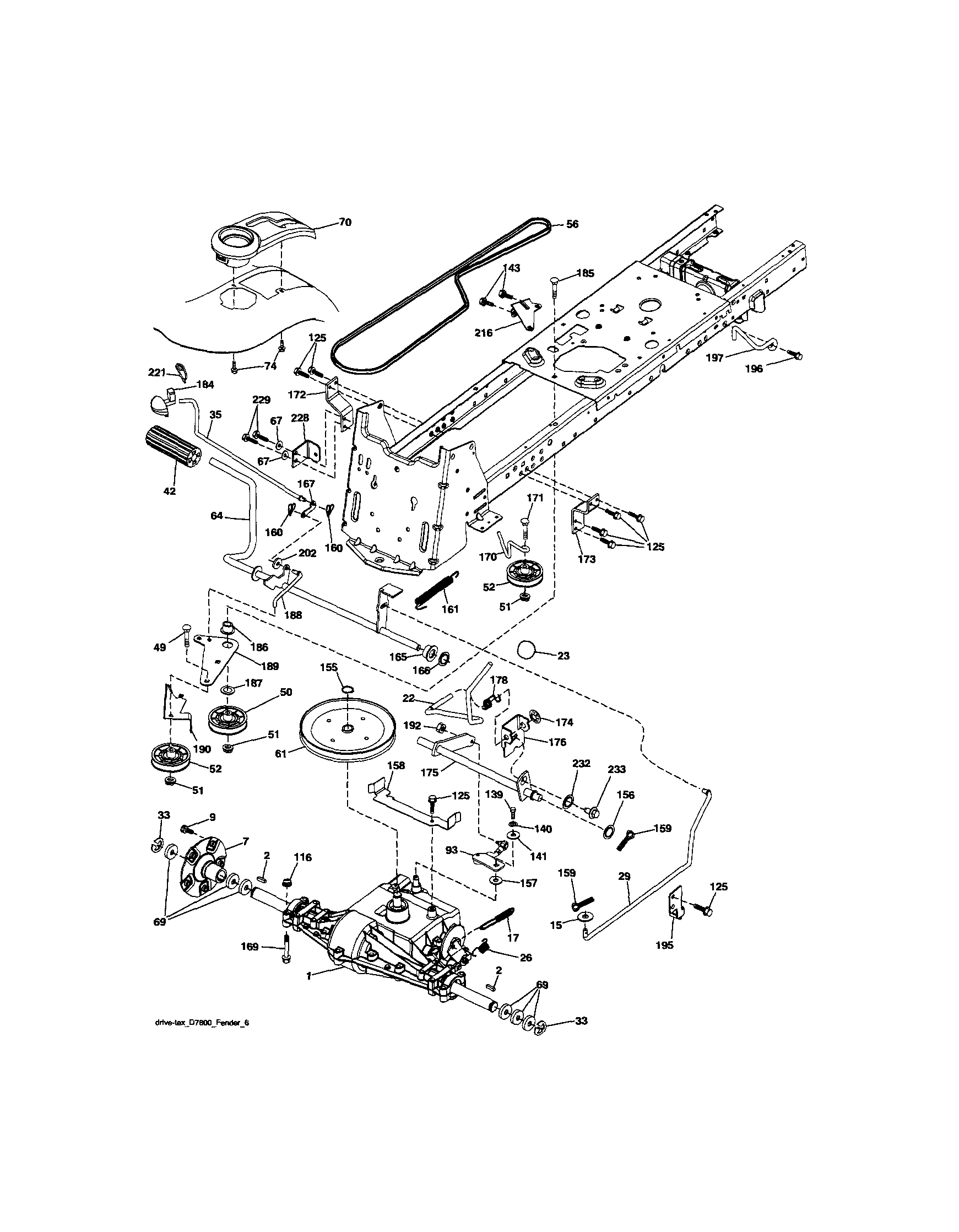 Craftsman 917288451 ground drive diagram