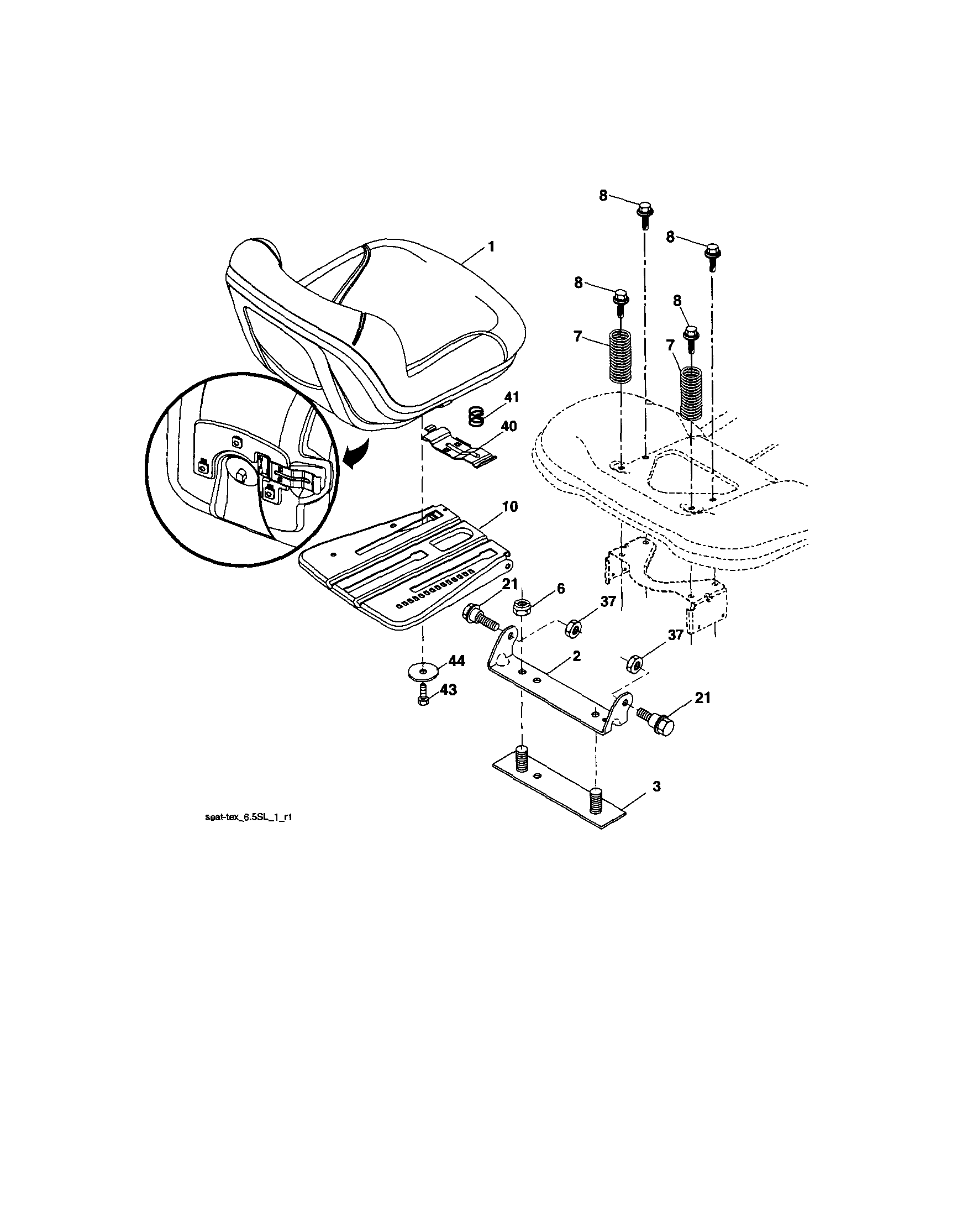 Craftsman 917288451 seat diagram