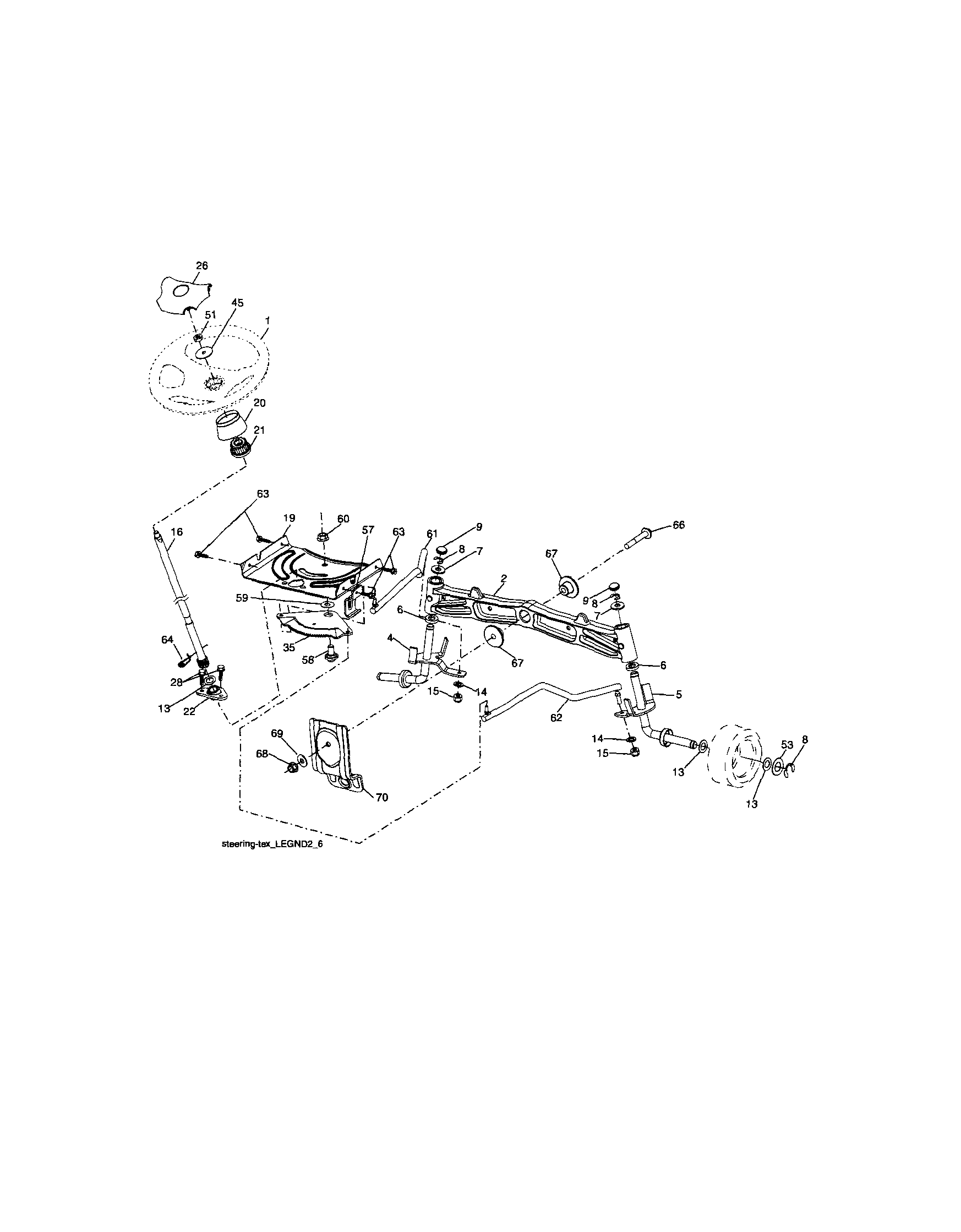 Craftsman 917288451 steering diagram