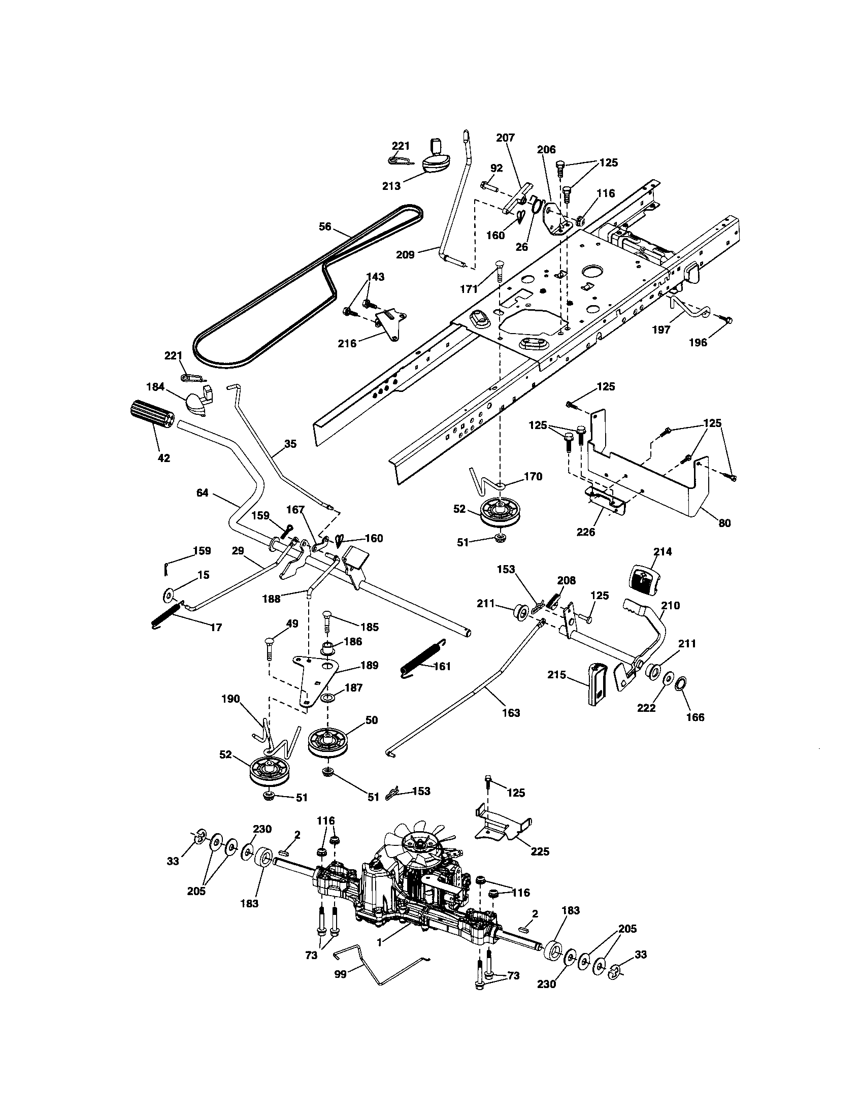 Craftsman 917288701 ground drive diagram