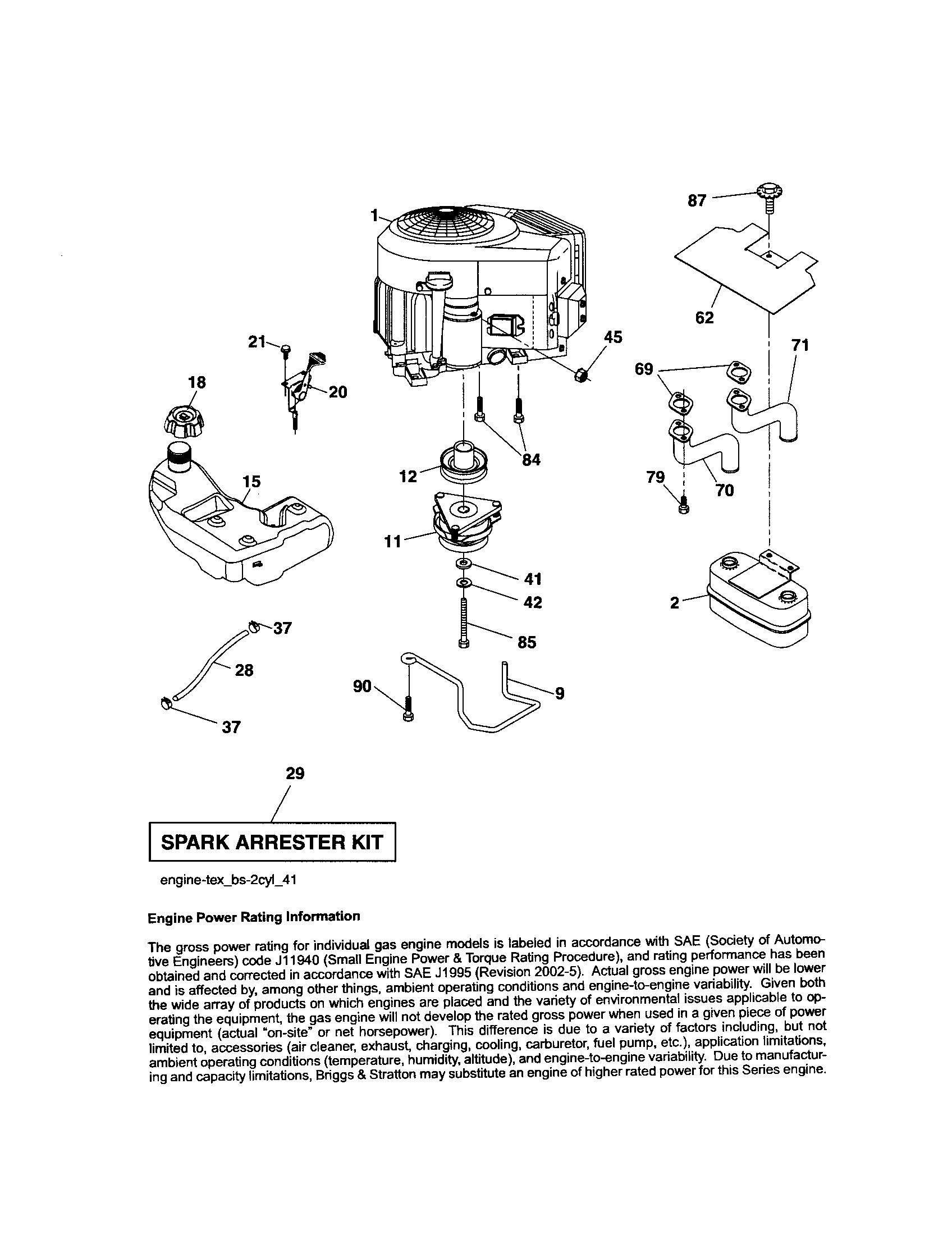 Craftsman 917288701 engine diagram