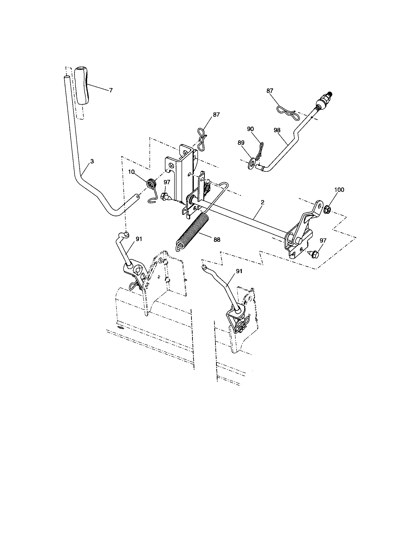Craftsman 917288701 lift diagram
