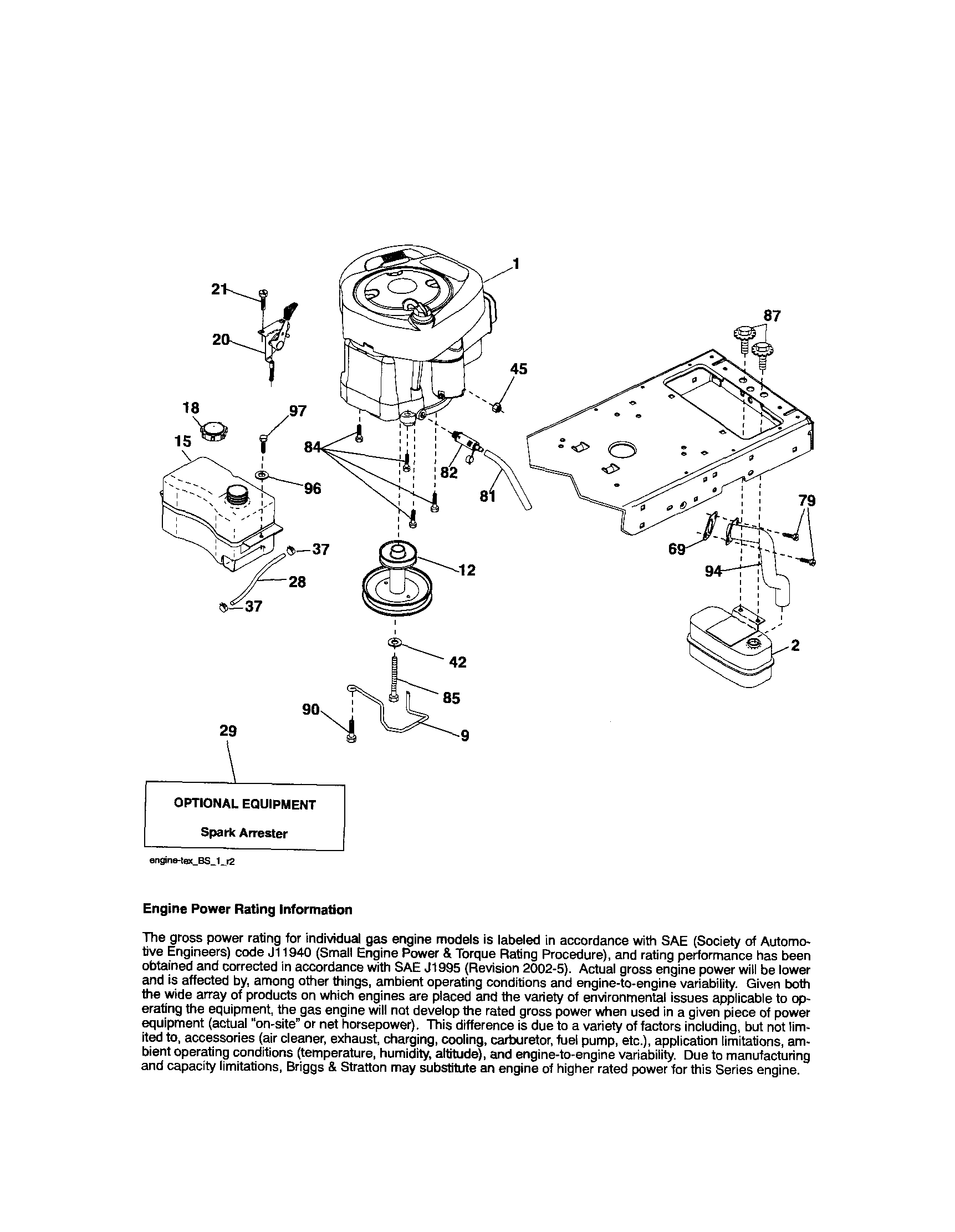 Craftsman 917289220 engine diagram