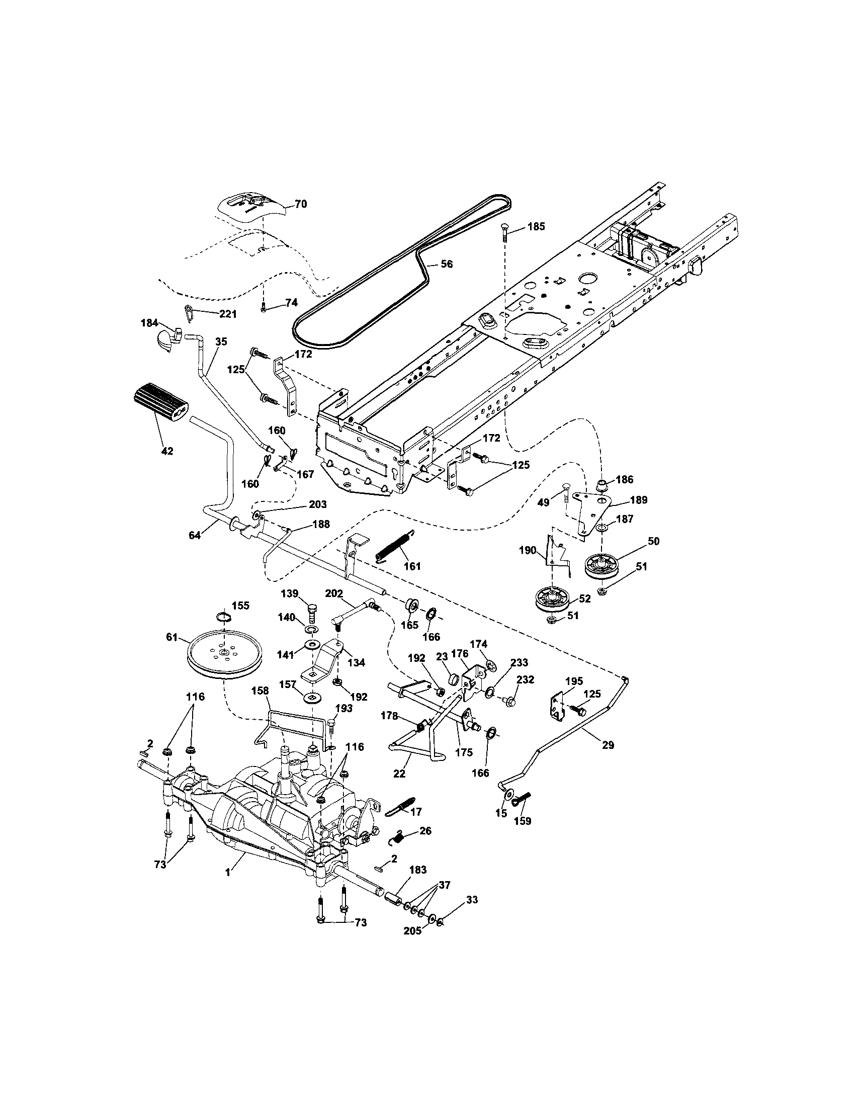 Craftsman 917289250 ground drive diagram