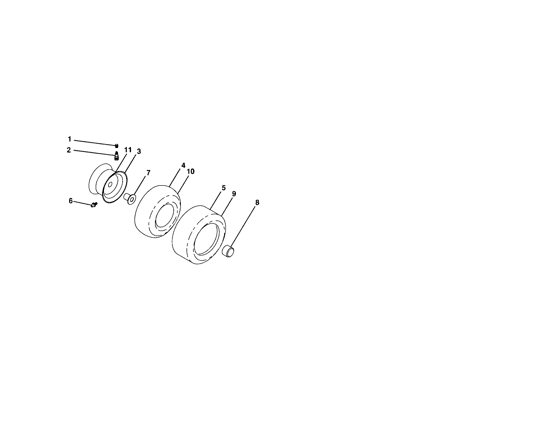 Craftsman 917289250 wheels and tires diagram